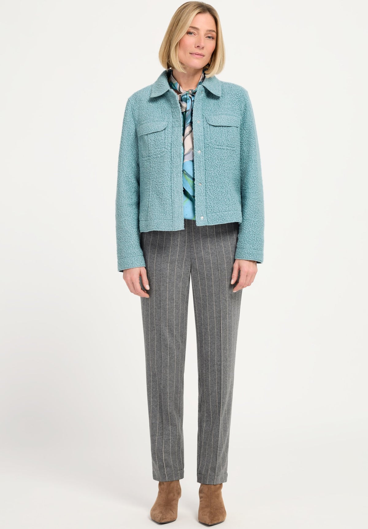 Bianca Damen Hosen Grey Mix
