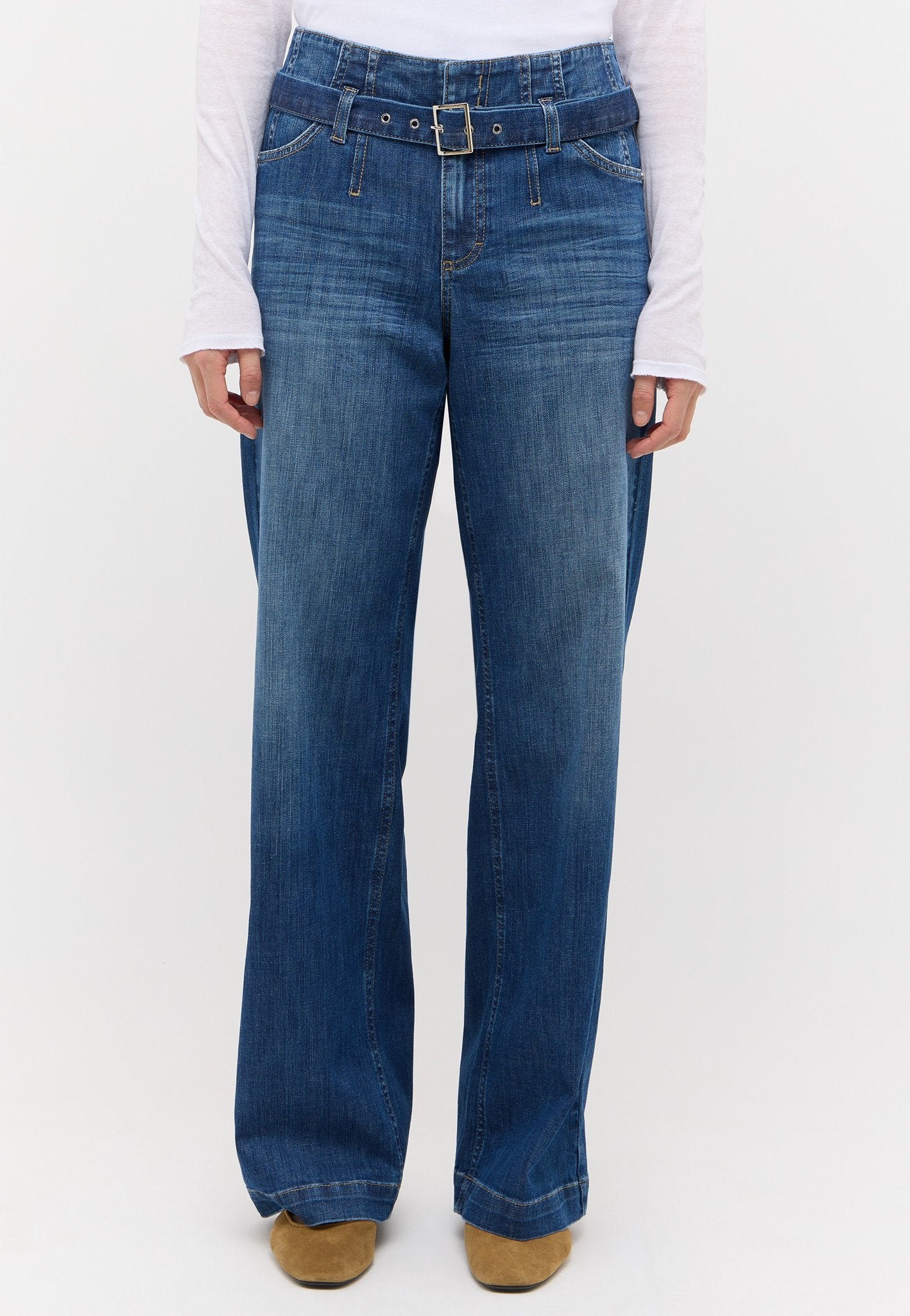 Angels Damen Jeans  Mid Blue U