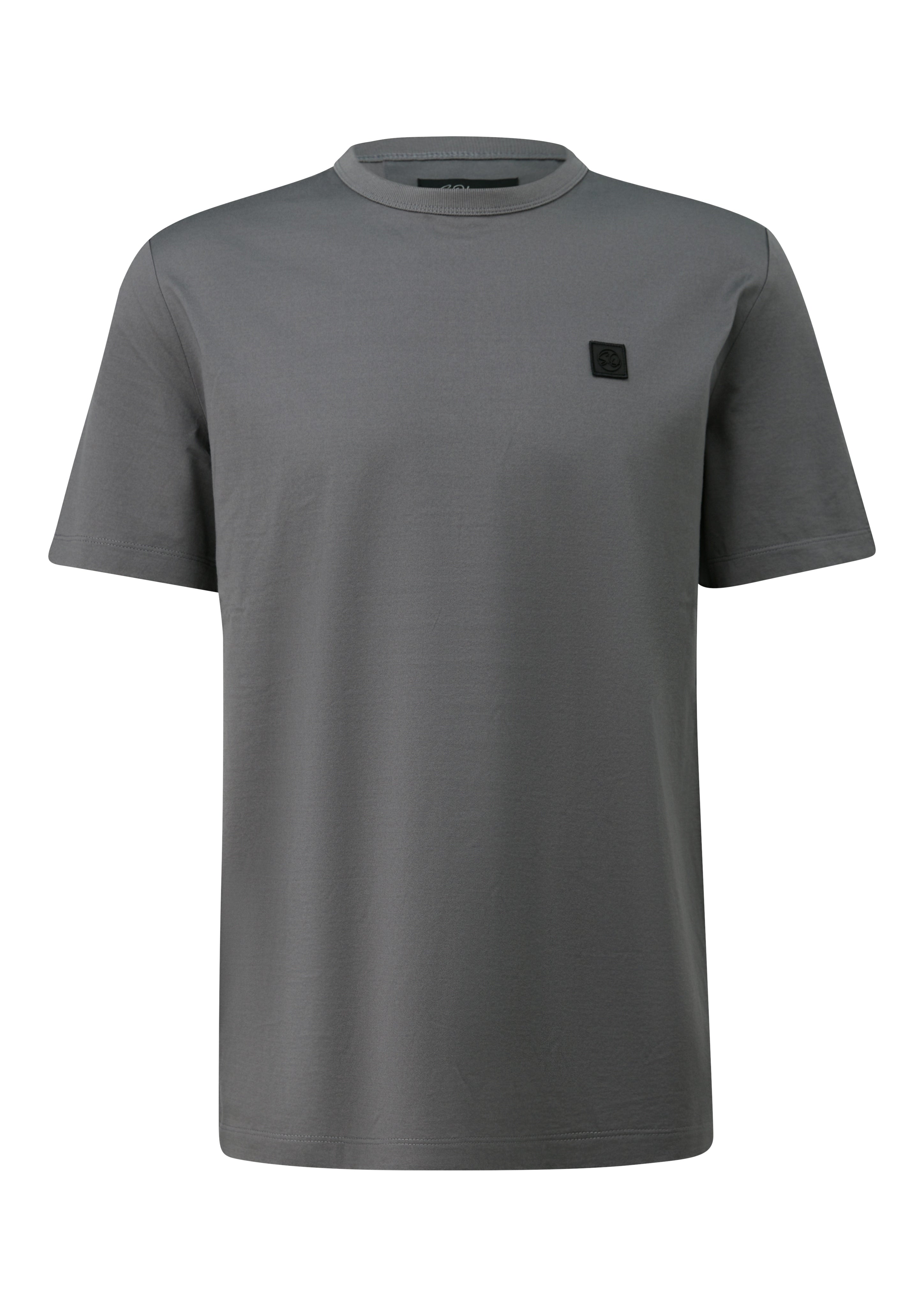 S. Oliver black Herren T-Shirts kurz Grey/Black