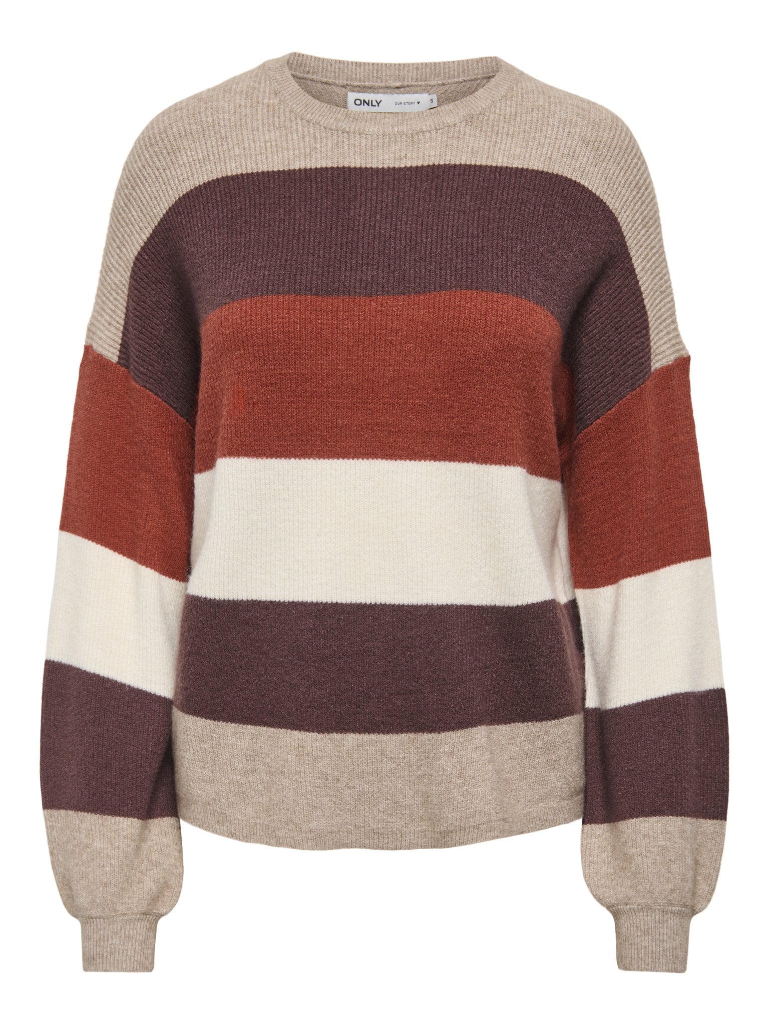 Only Damen Pullover Beige/Mel/Deep