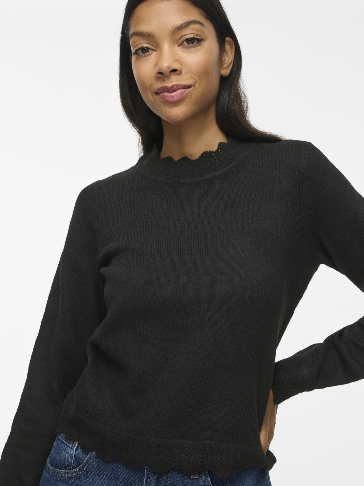 Vila Damen Pullover Black Beauty