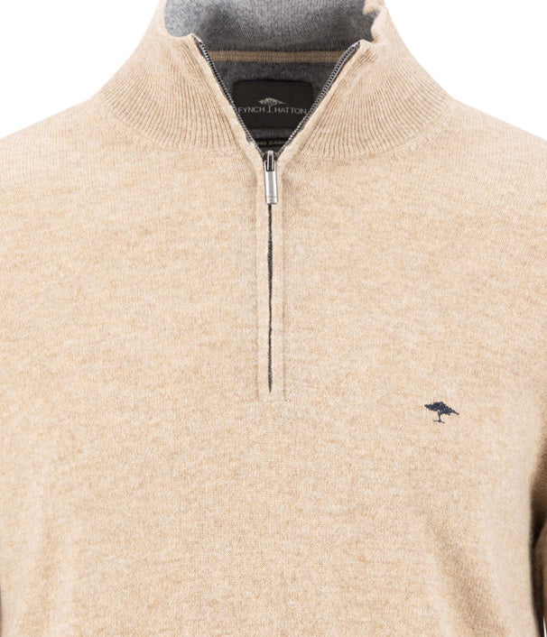 Fynch-Hatton Herren Pullover Taupe