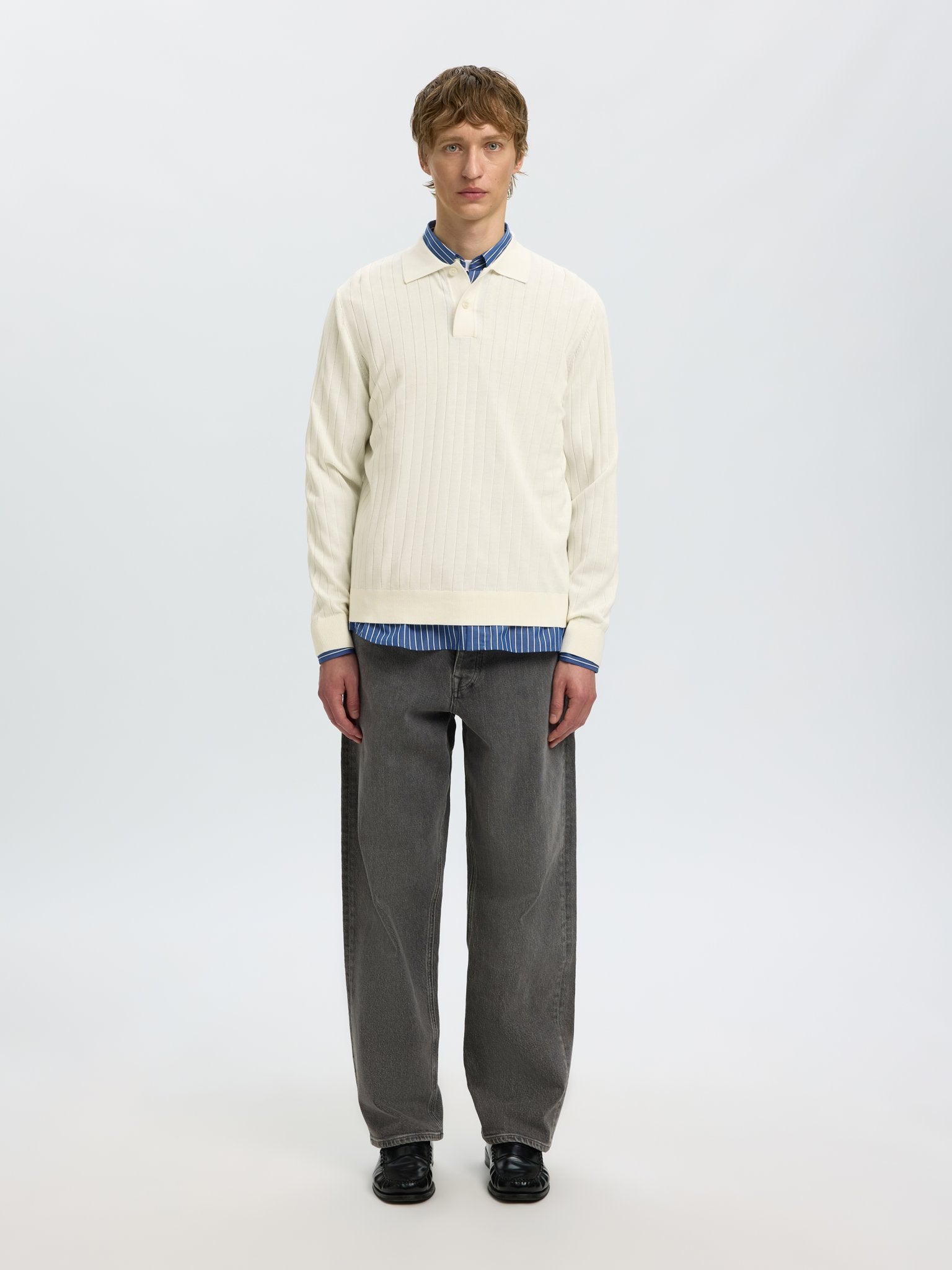 Selected homme Herren Pullover  Egret