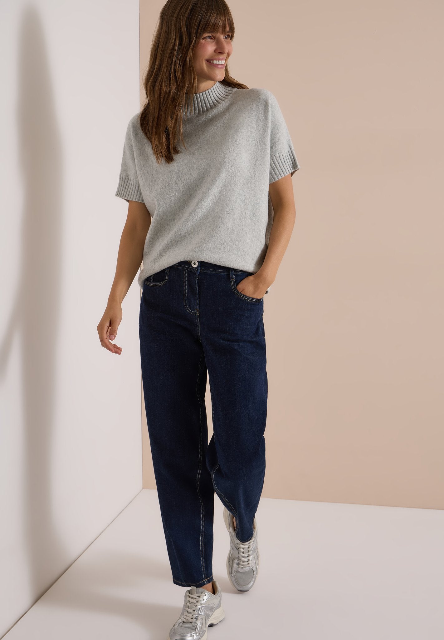 Cecil Damen Pullover Light Gre