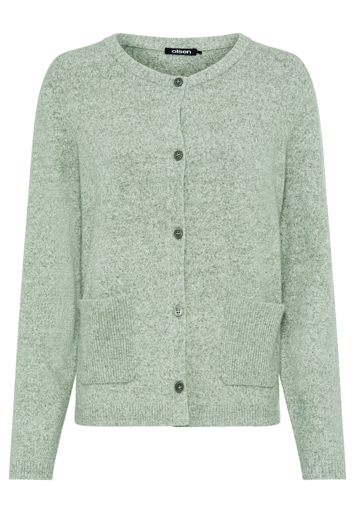 Olsen Damen Strickjacken  Moss Gree