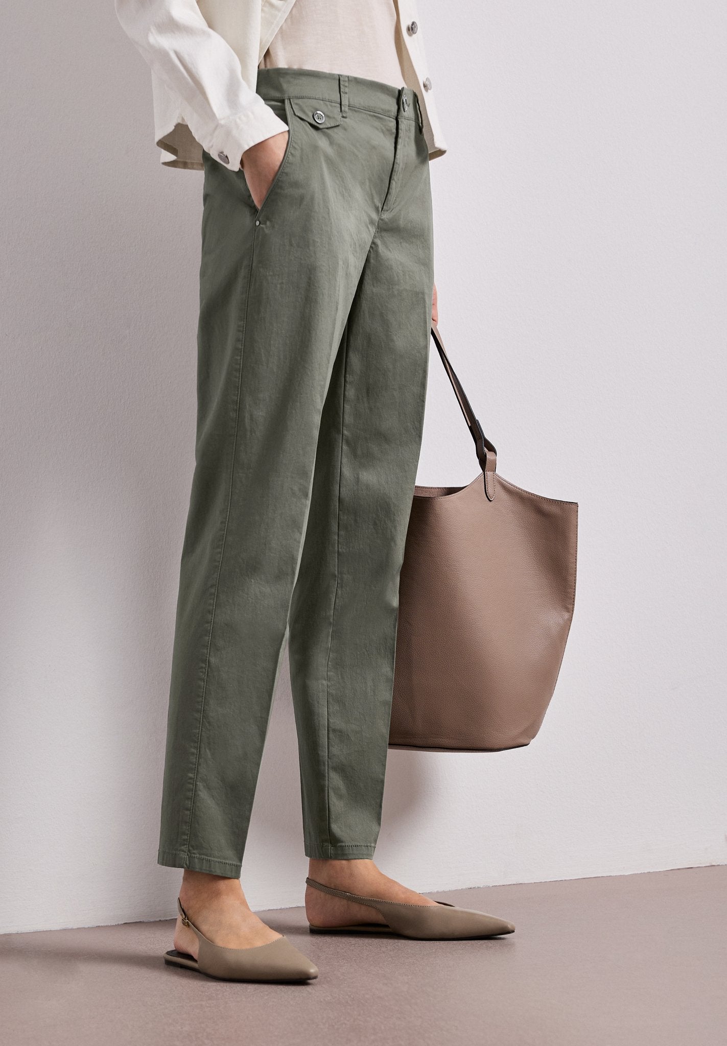 Street One Damen Hosen  Dusky Gre