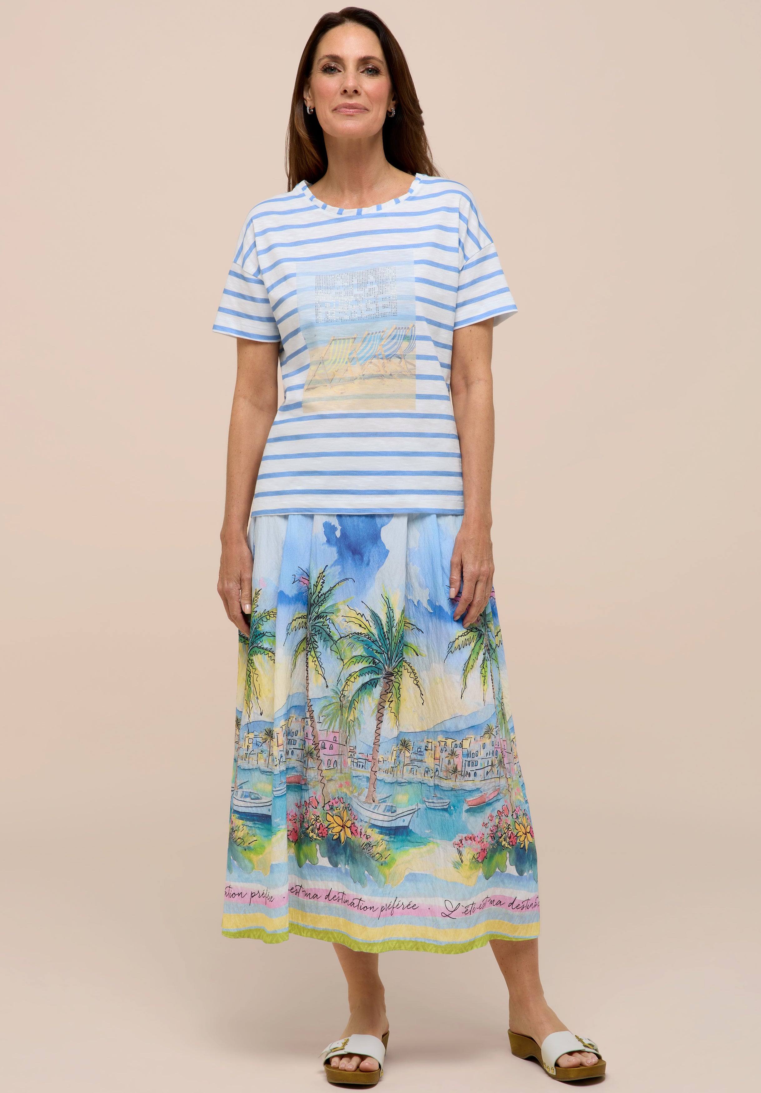 Bianca Damen T-Shirts Blue Mix