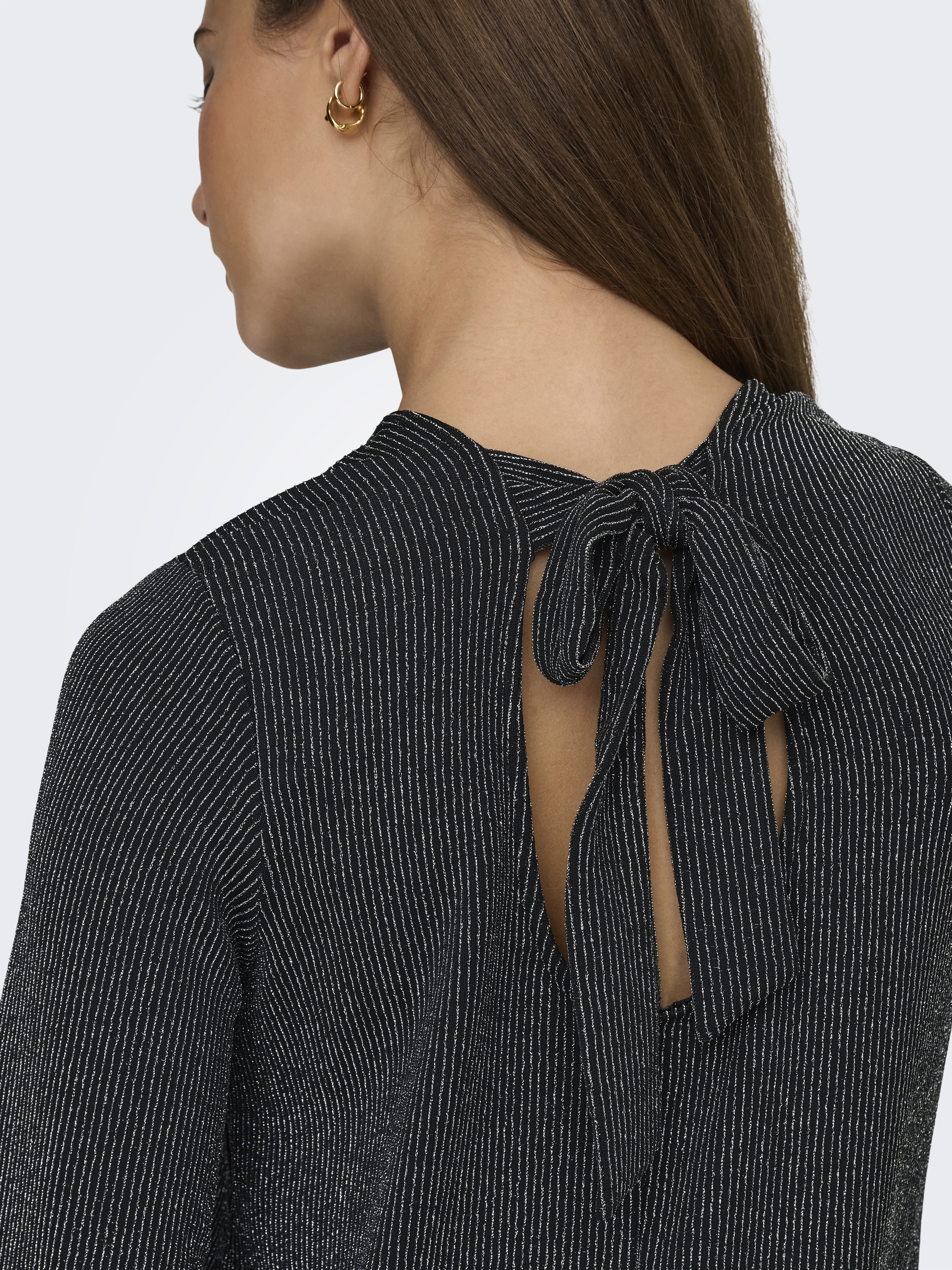 Only Damen Tops Black/Silver Gl