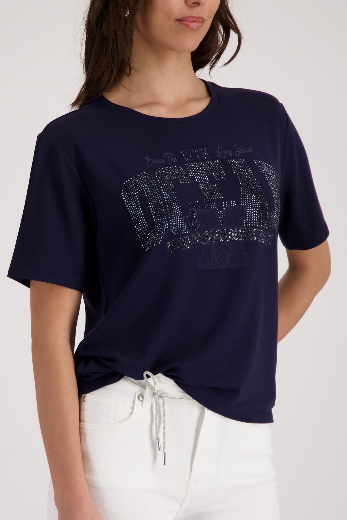 Monari Damen T-Shirts  Marine
