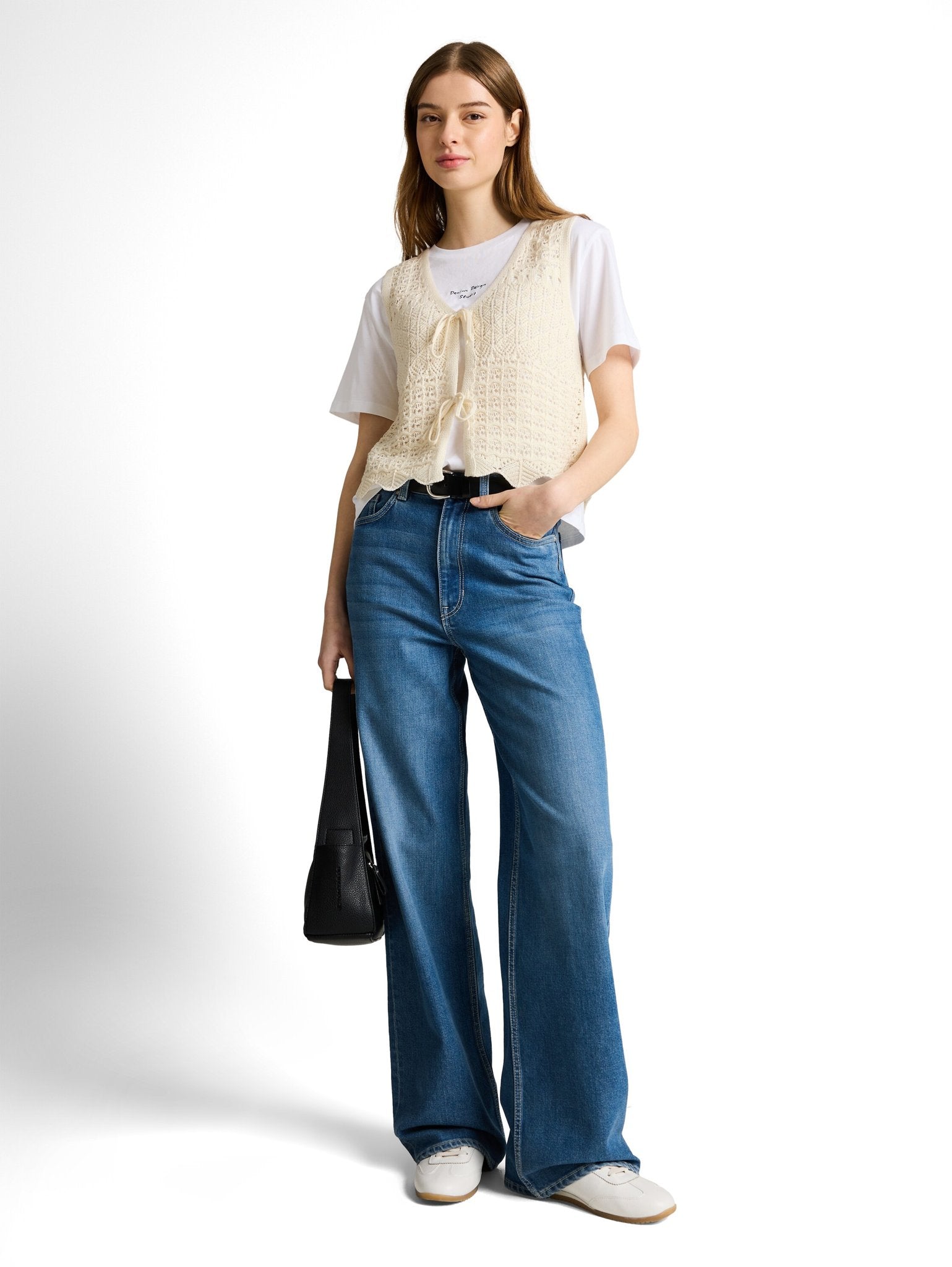 Tom Tailor denim Damen Strickjacken Dove White