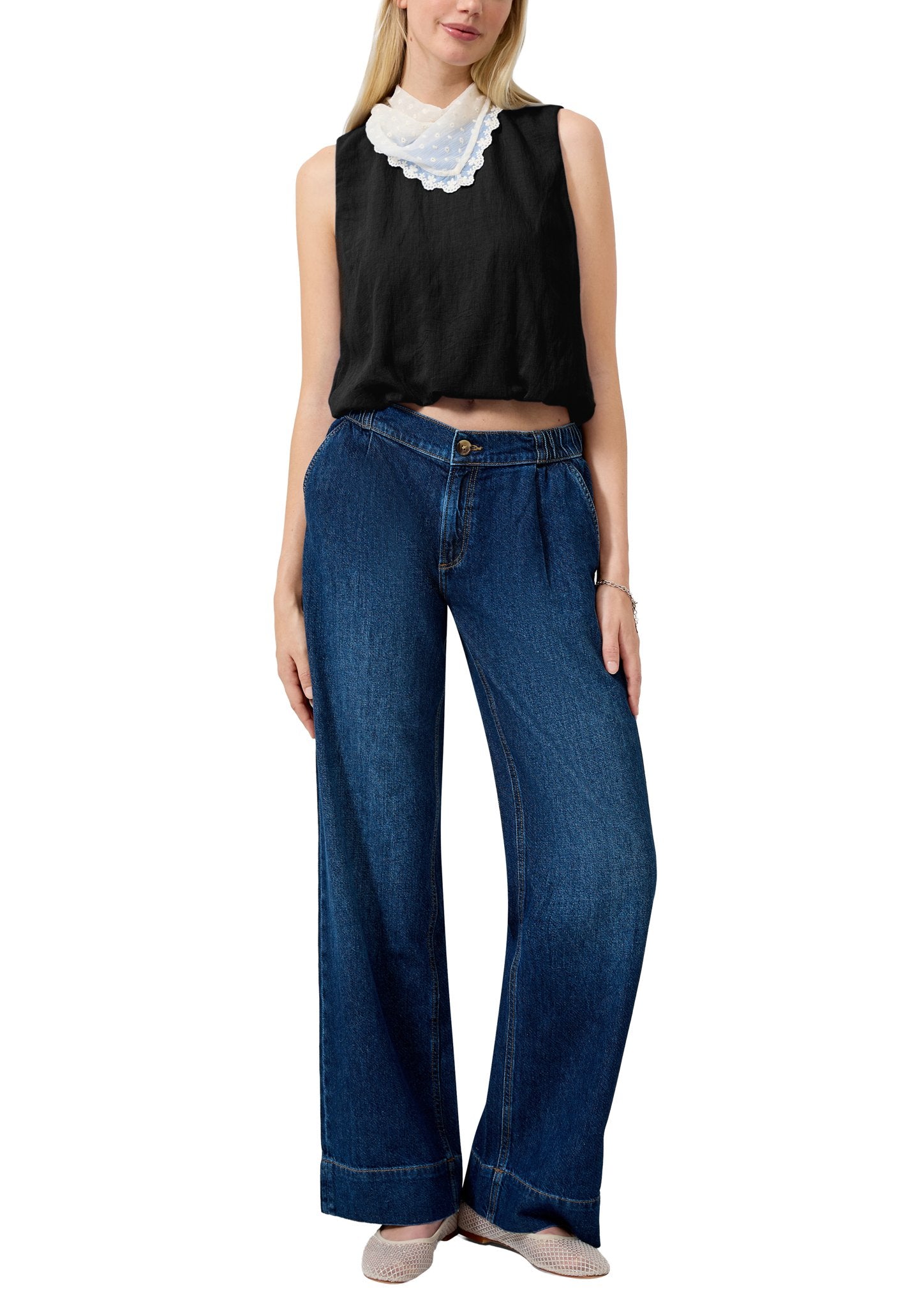 QS by S.Oliver Damen Blusen Grey/Black
