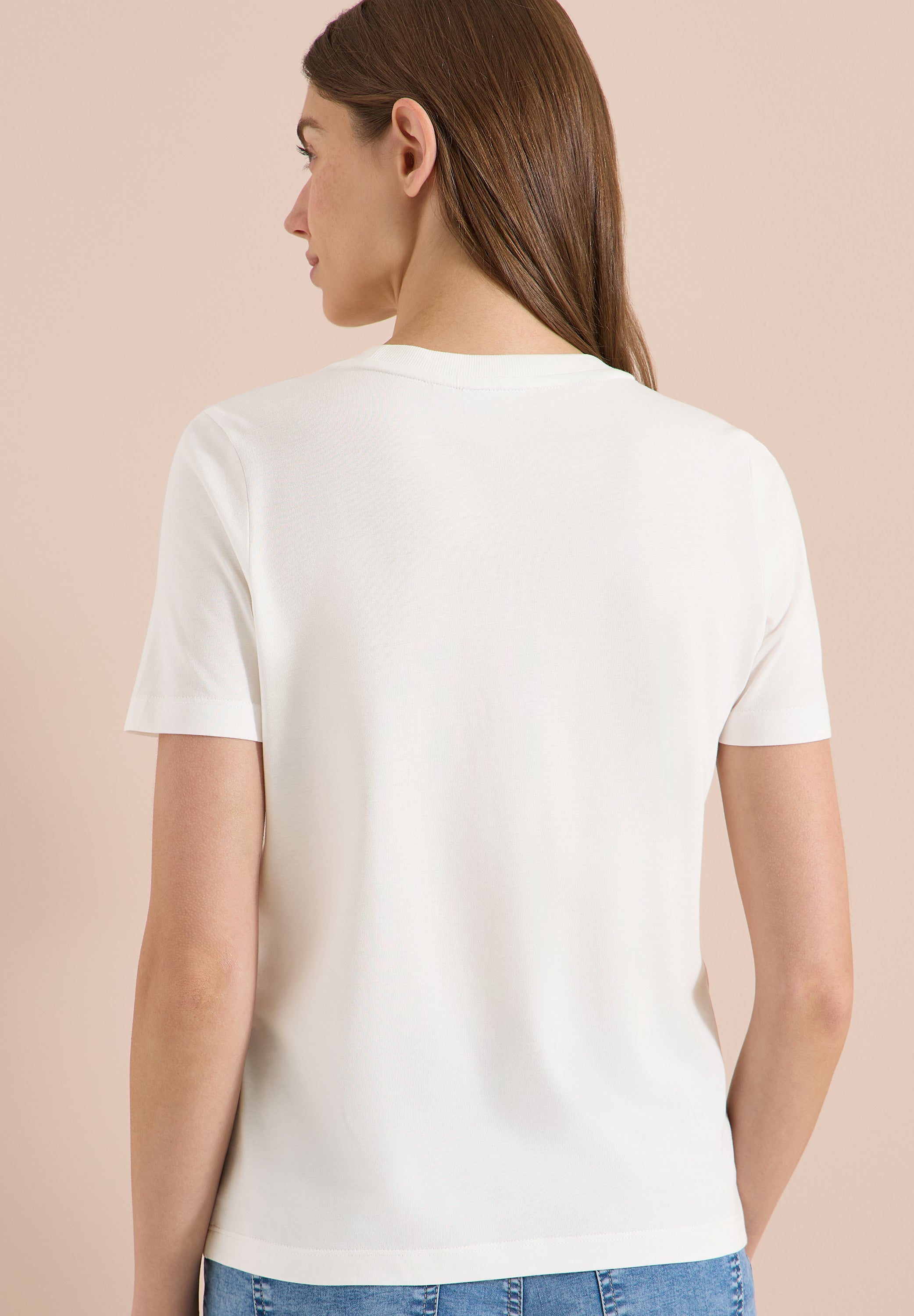 Cecil Damen T-Shirts  Vanilla W