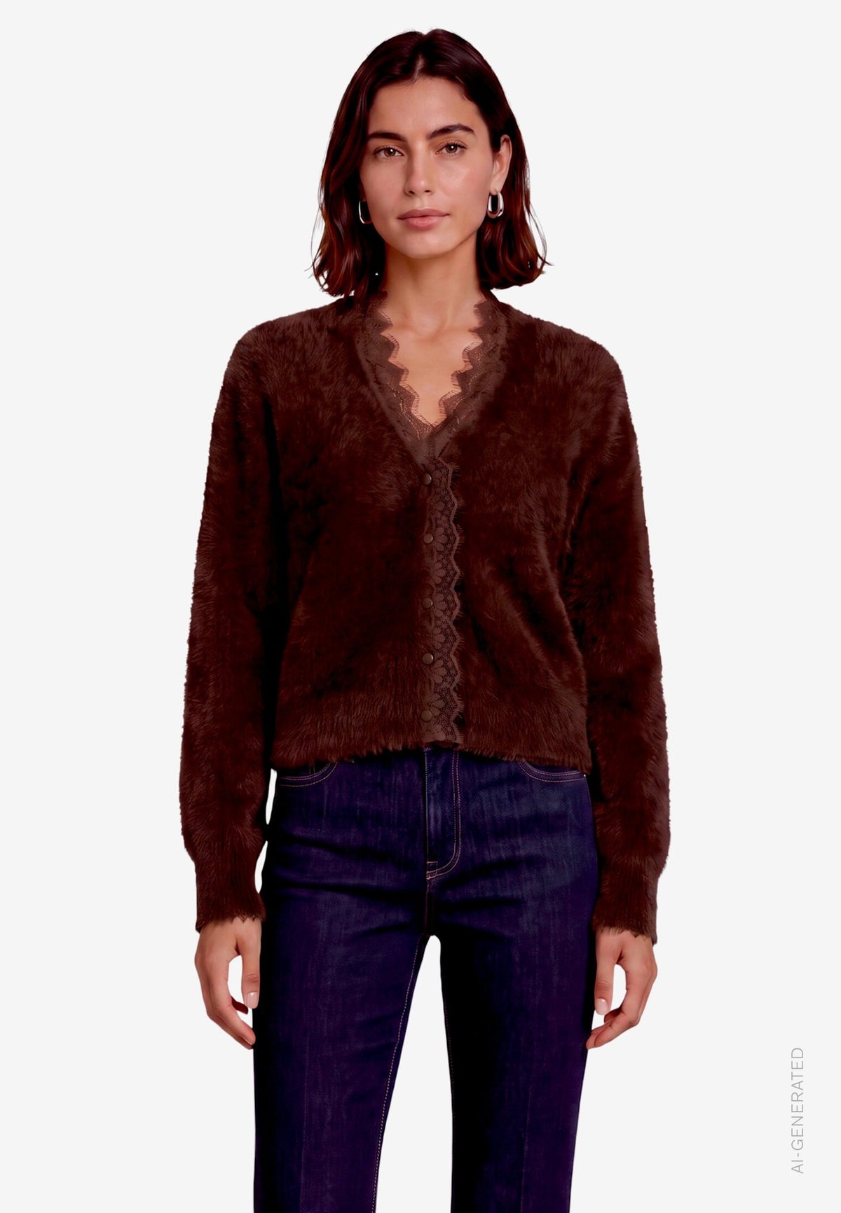 Zero Damen Pullover Chocolate Plum