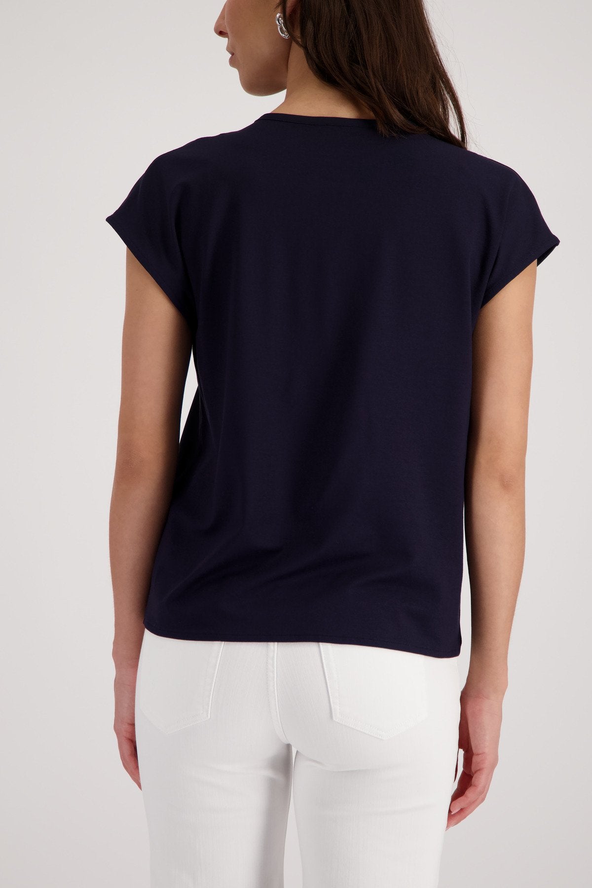 Monari Damen T-Shirts  Marine