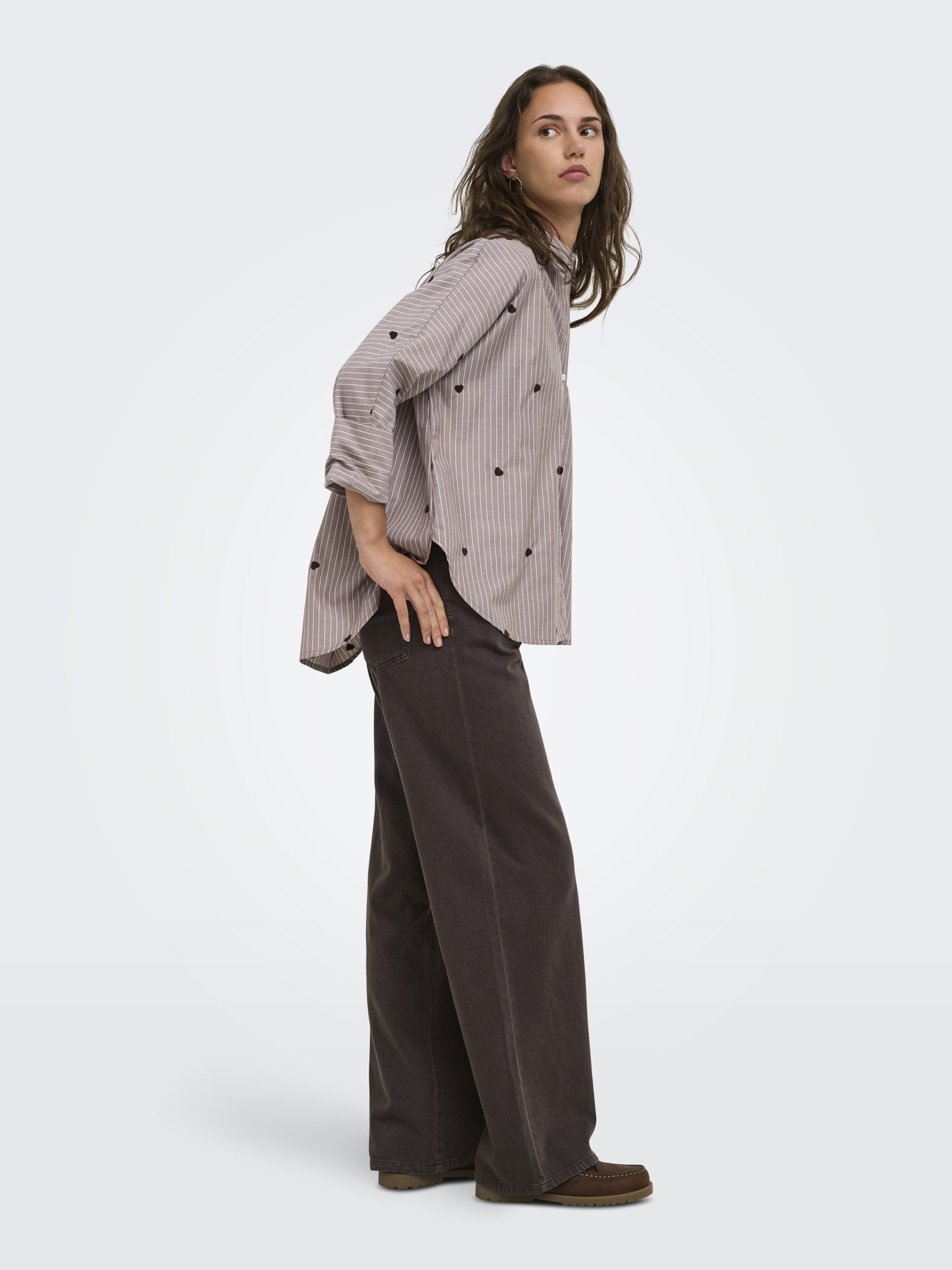 only Damen Blusen Coffee Bean/Str