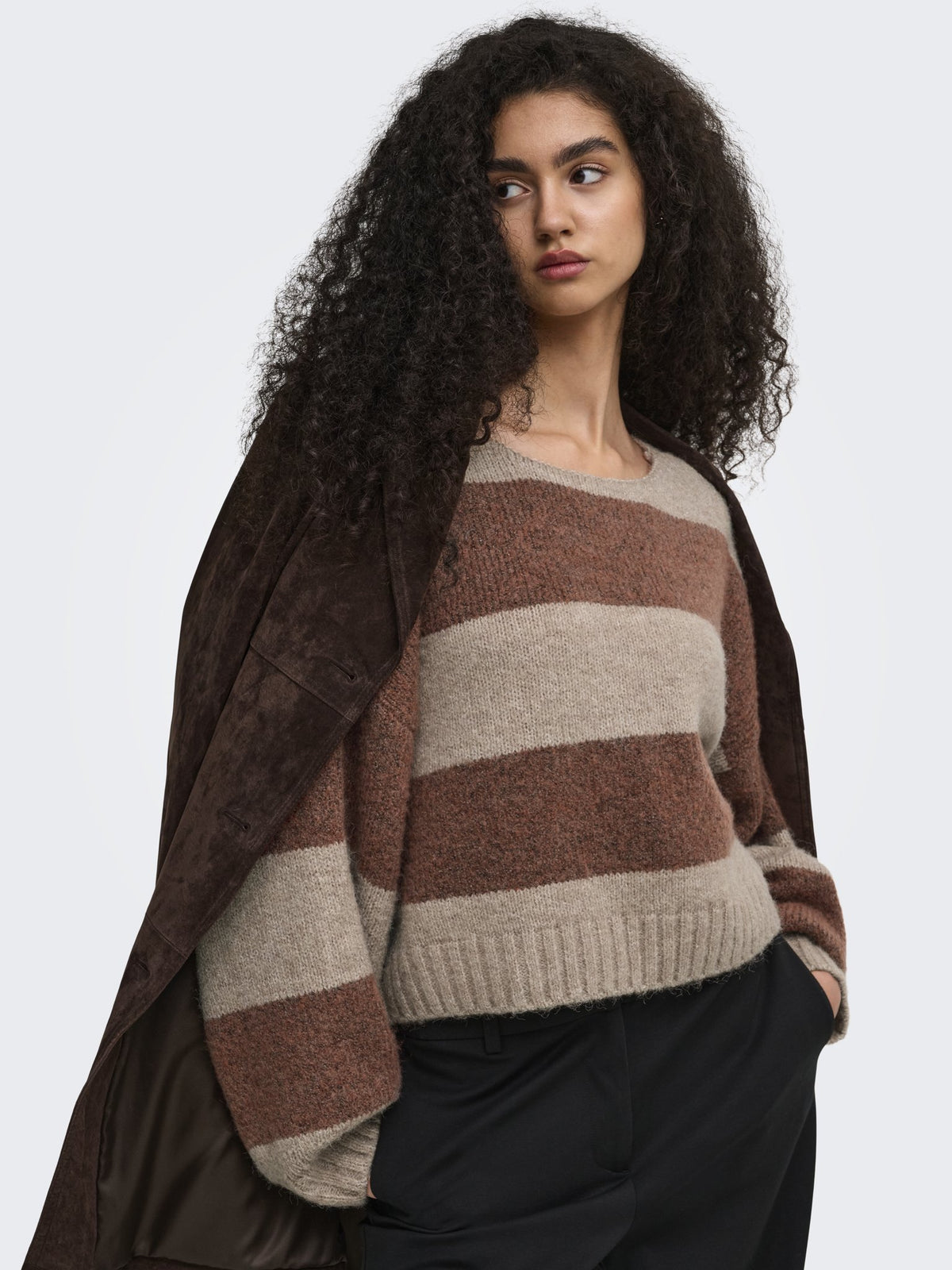 Only Damen Pullover Pumice Stone/W.