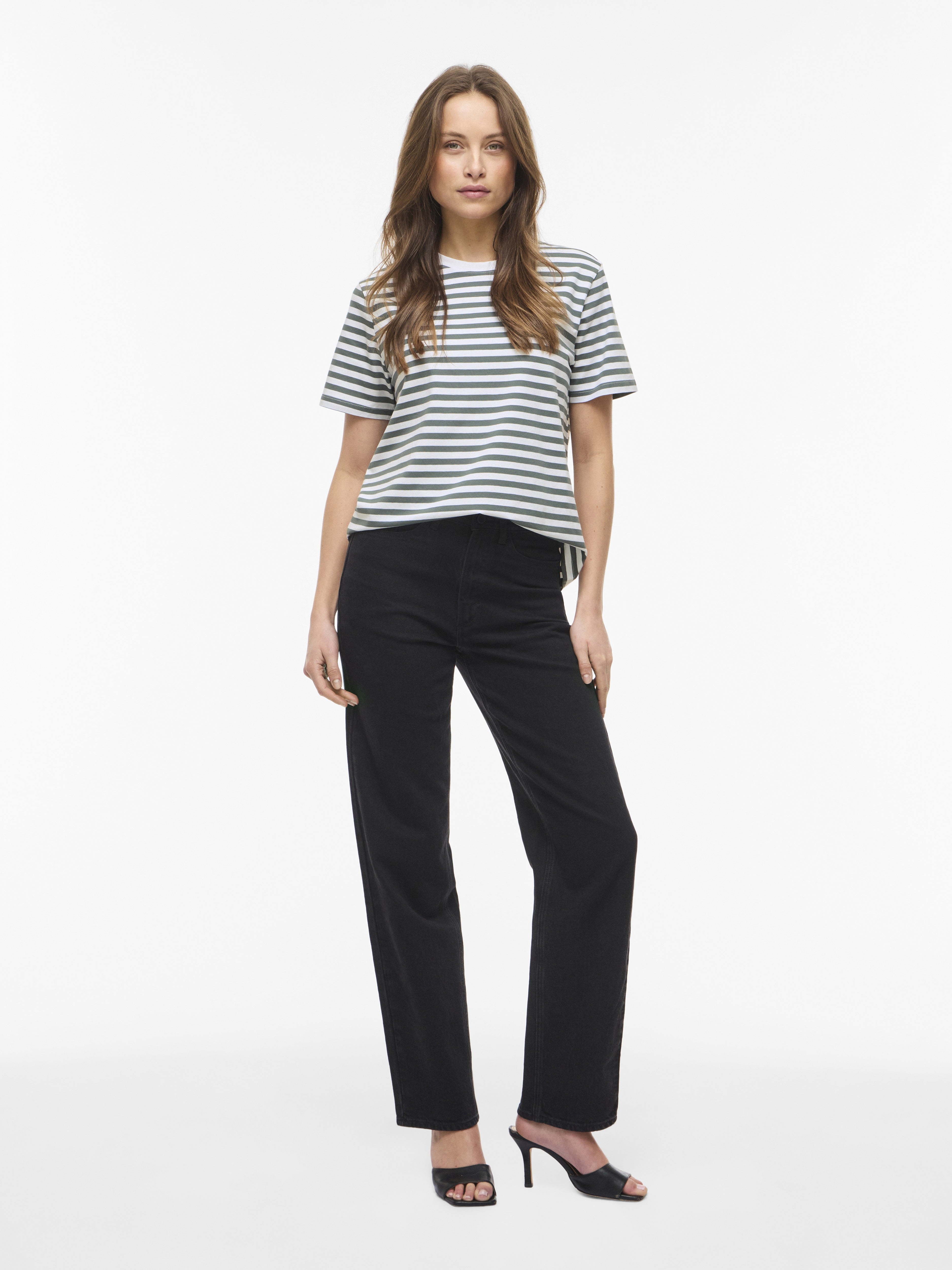 Vila Damen T-Shirts Balsam Green/Op