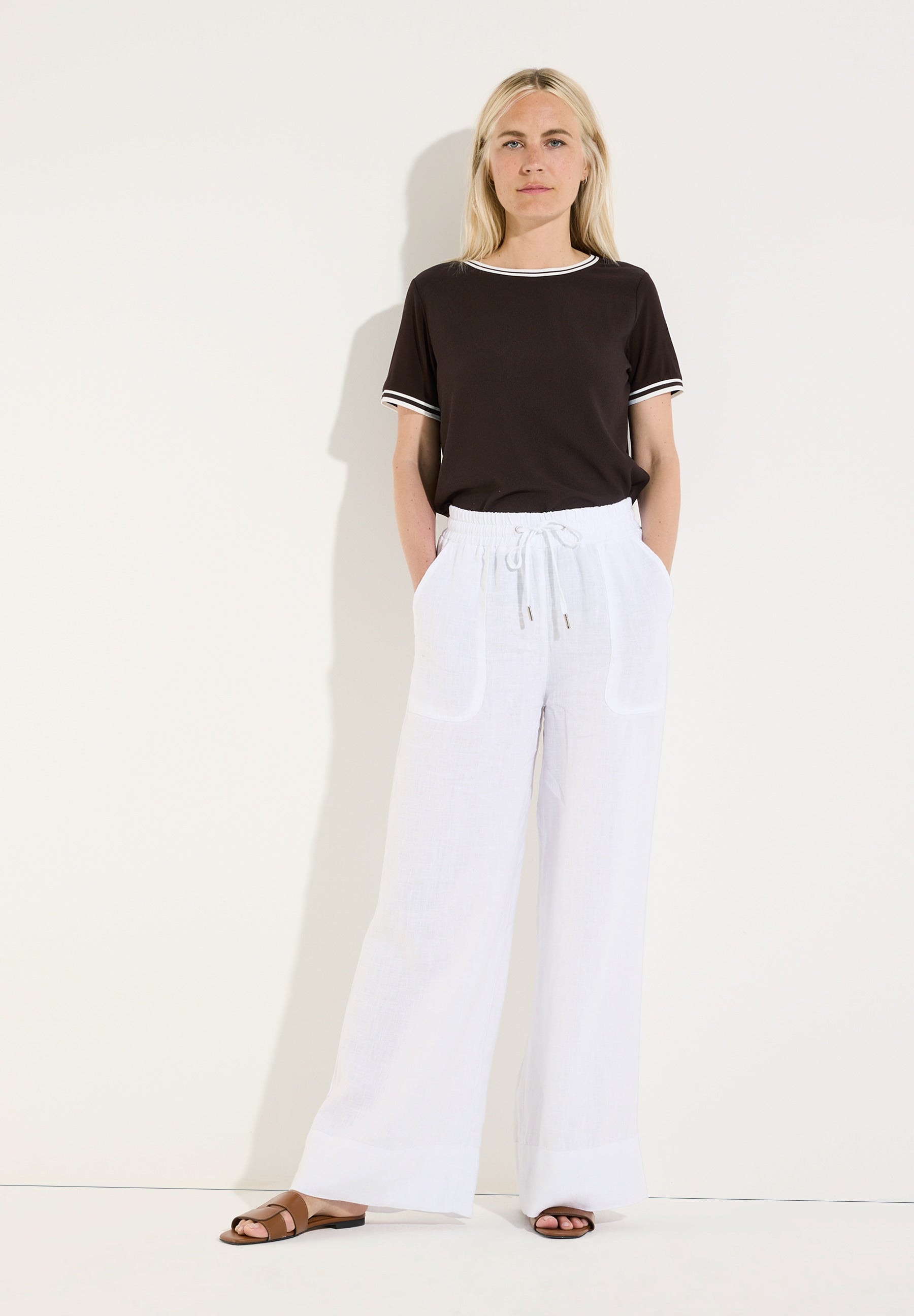 More & More Damen T-Shirts Espresso B