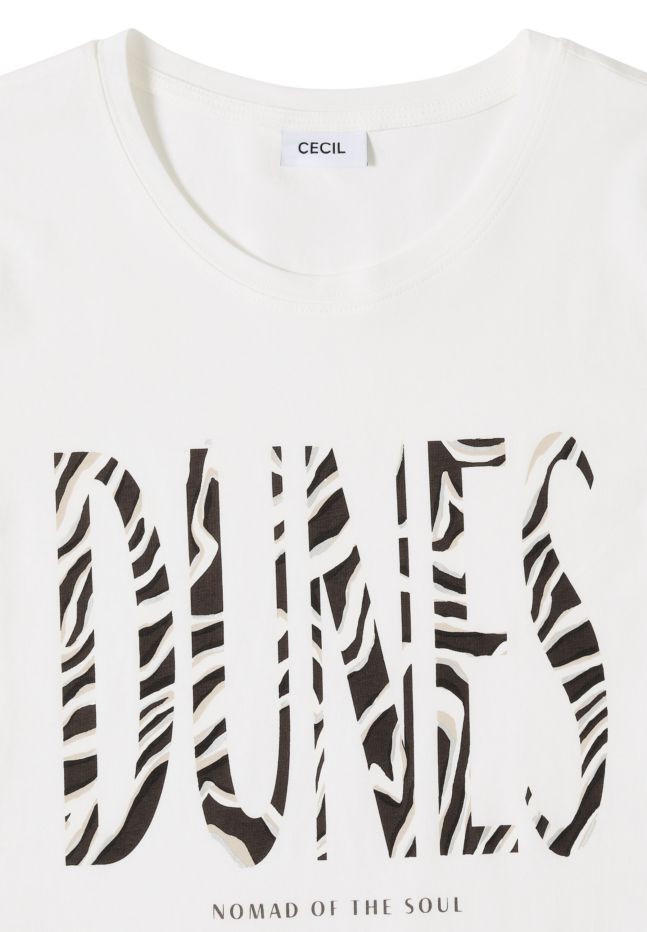 Cecil Damen T-Shirts  Vanilla W