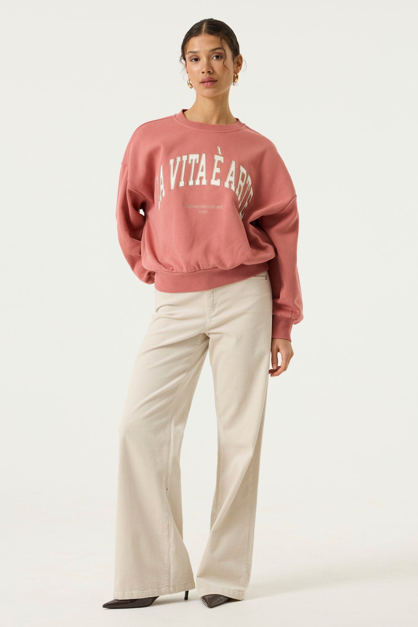 Garcia Damen Sweatshirts Coral Dust