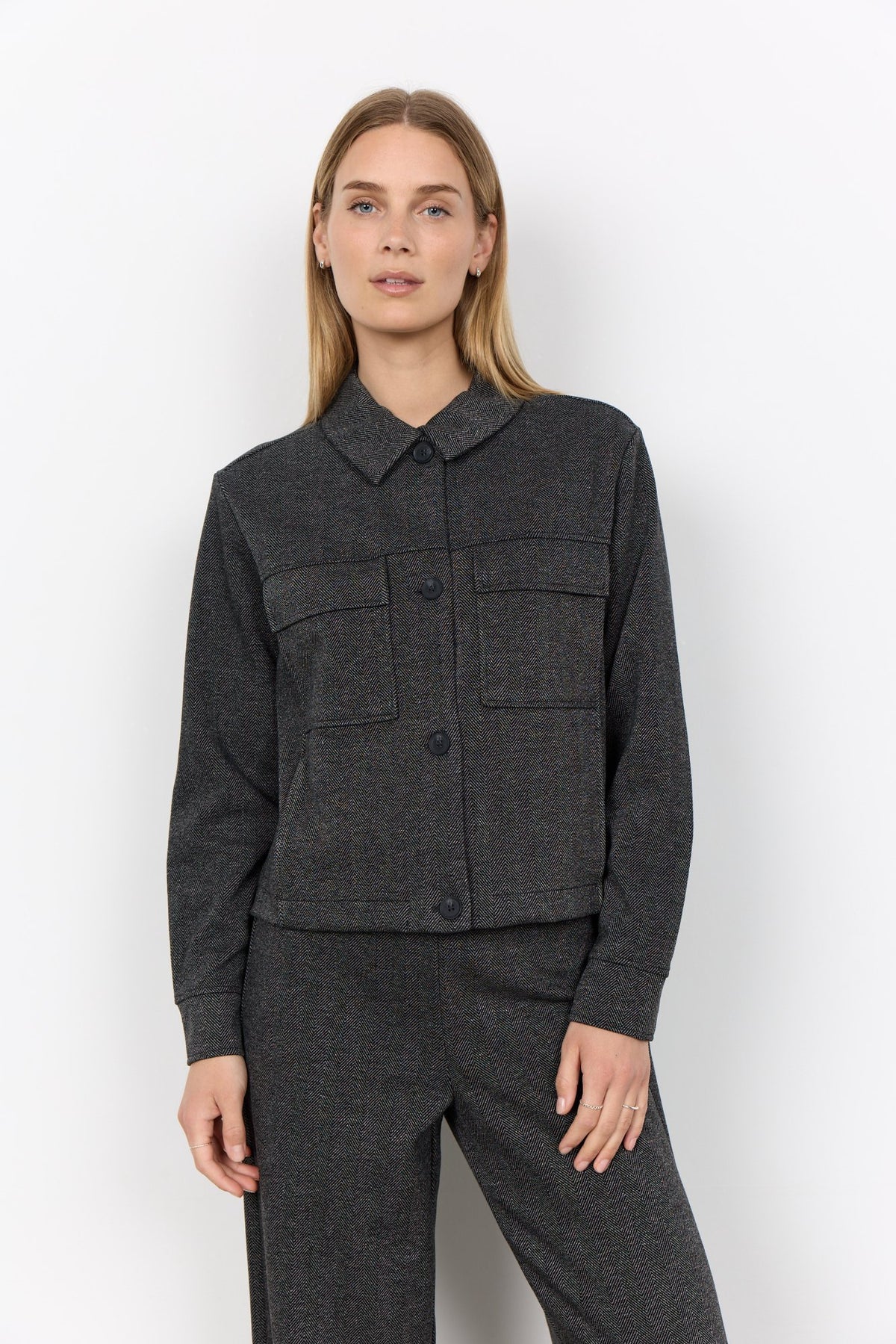 Soya Concept Damen Jacken Black Combi