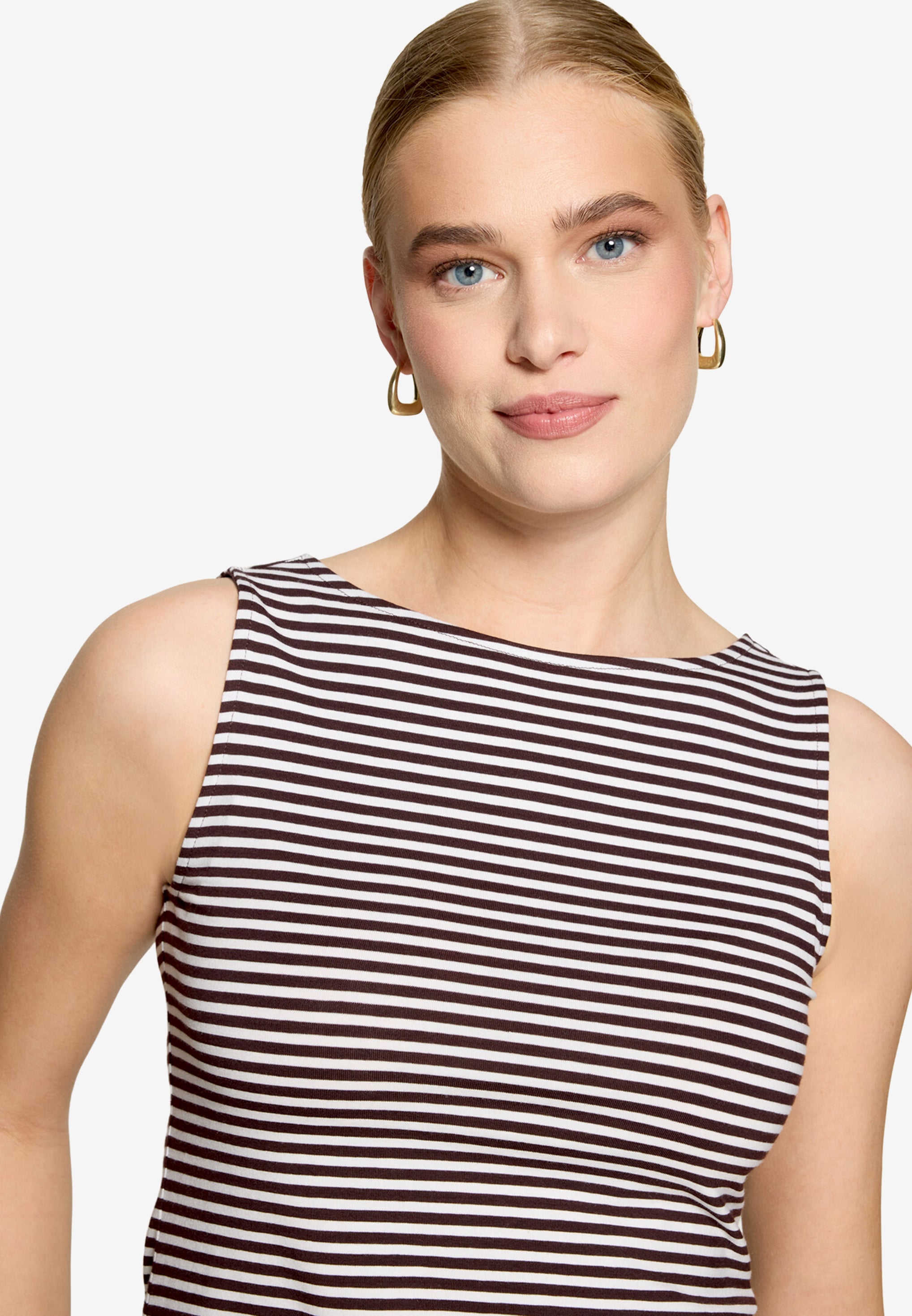 Zero Damen Blusen Brown/White