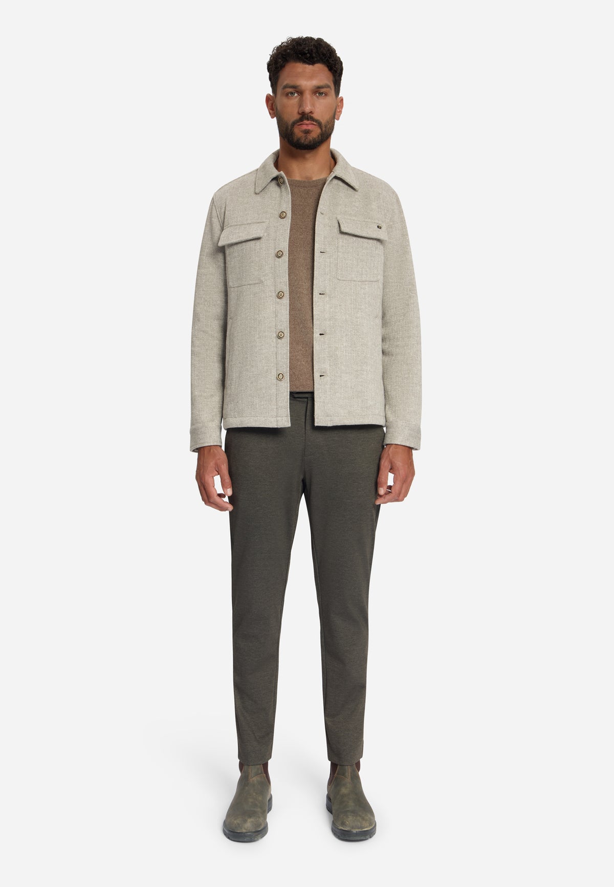 No Excess Herren Hemden Cement