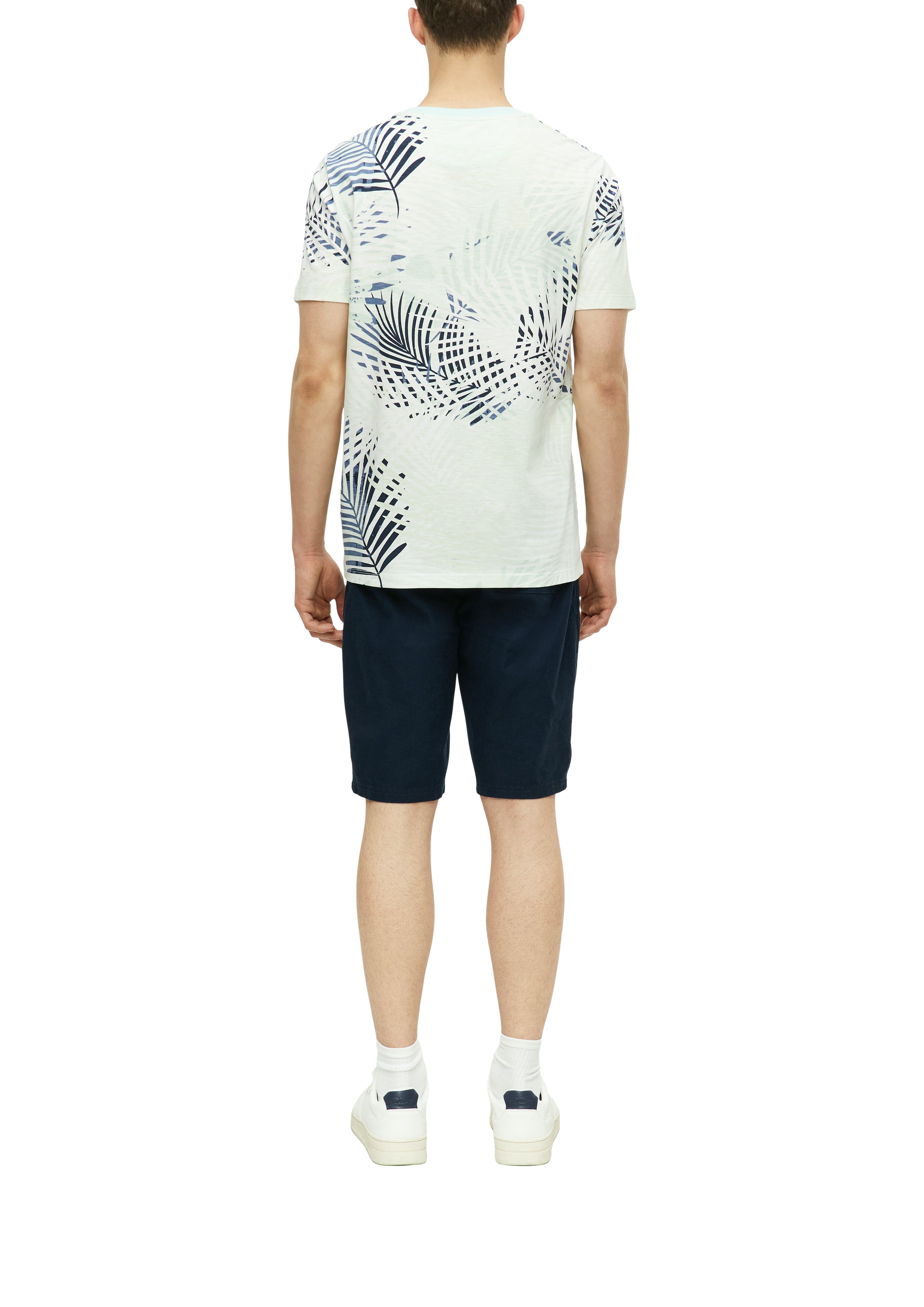 S. Oliver red Herren T-Shirts kurz Blue Green