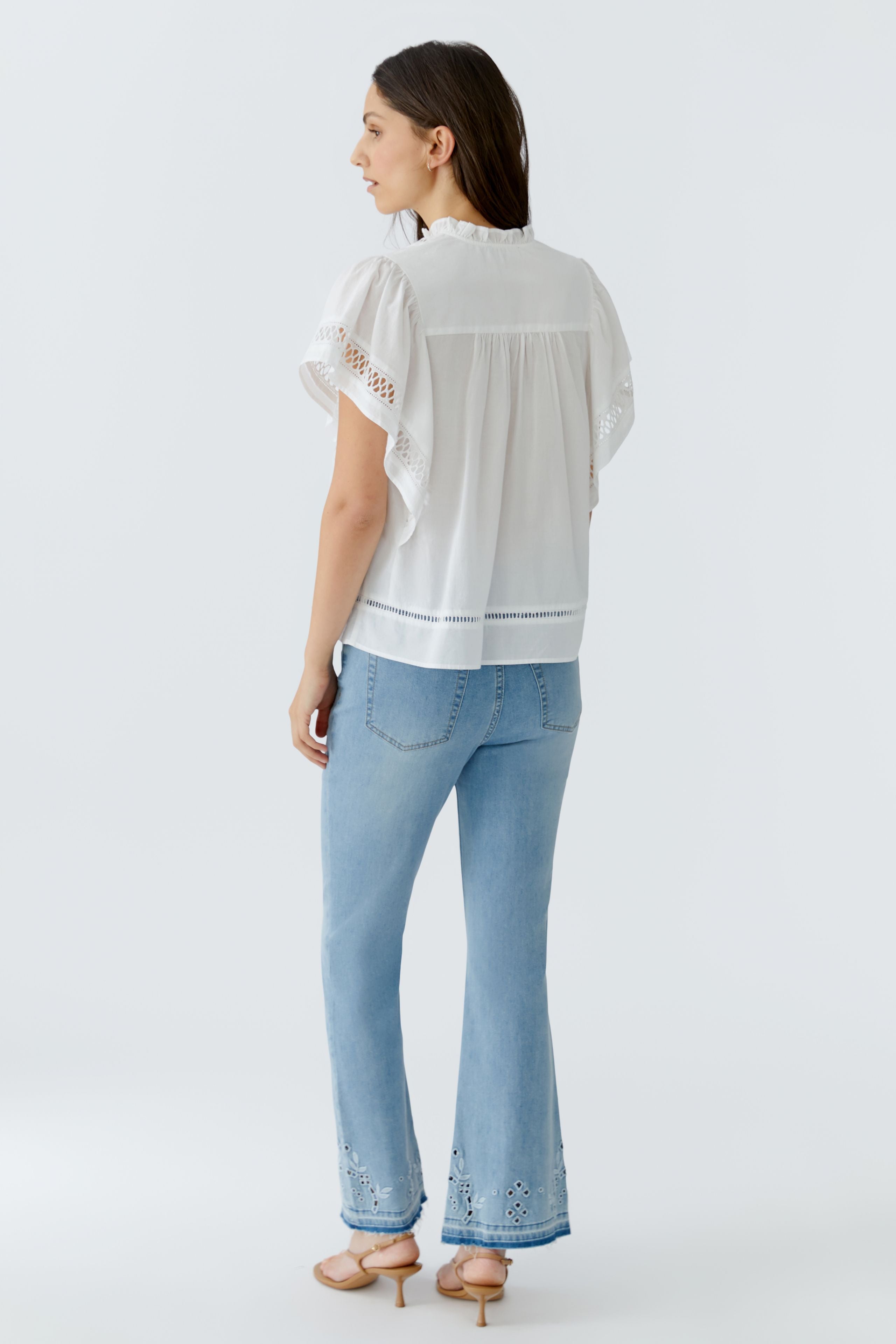 Oui Damen Blusen  Optic Whit