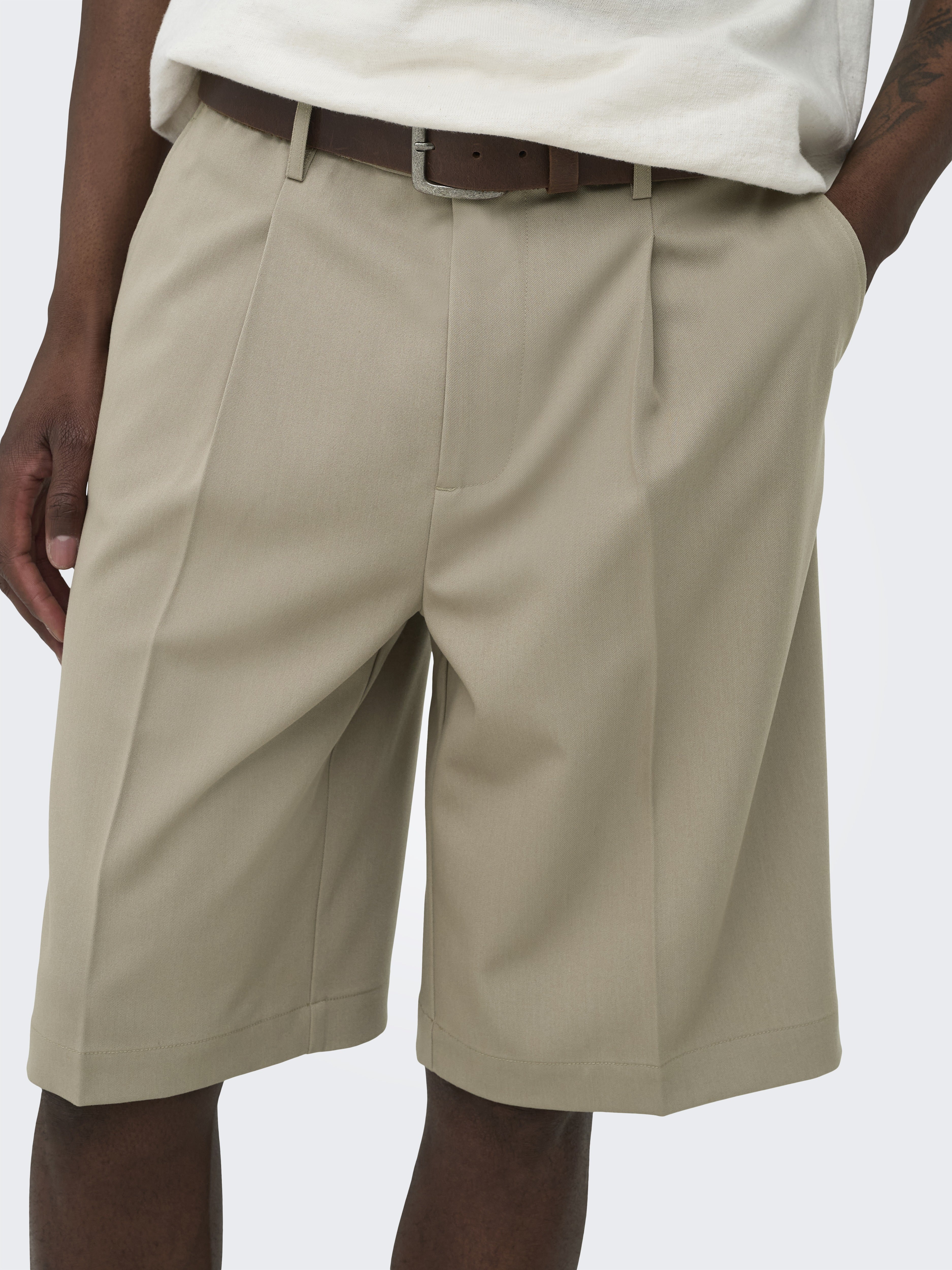 Only & Sons Herren Shorts Chinchilla