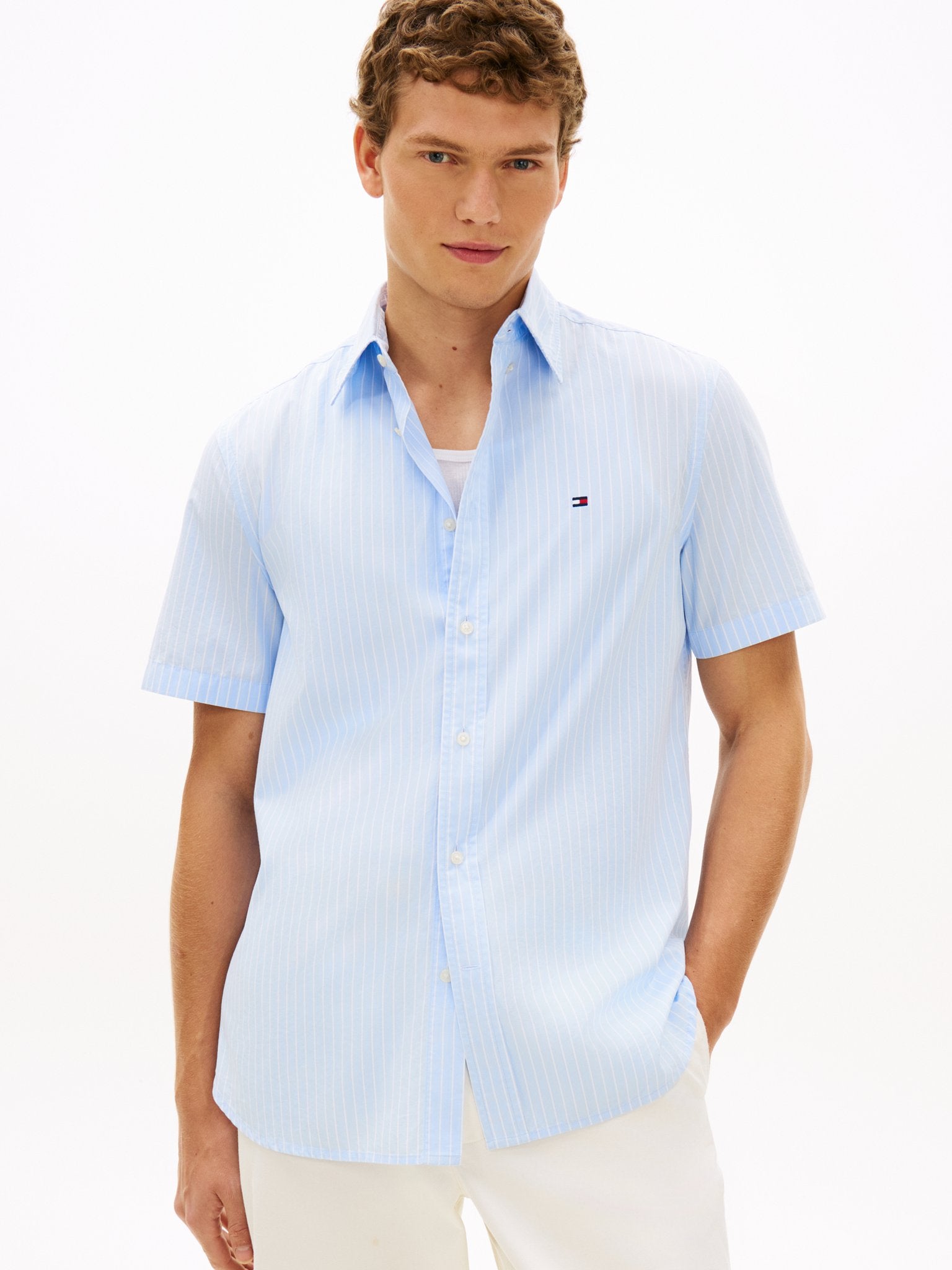 Tommy Hilfiger Herren T-Shirts kurz A Blue