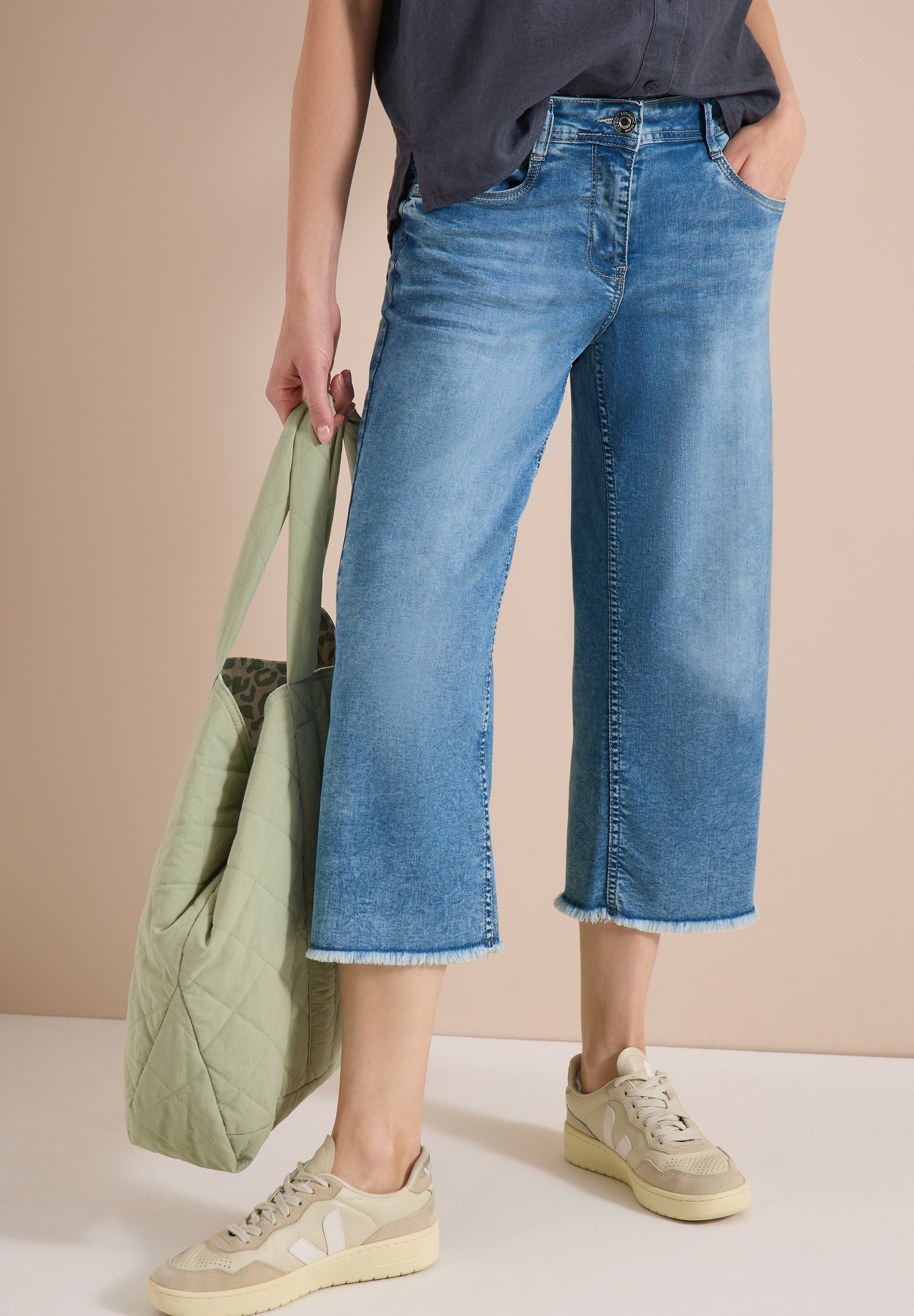 Cecil Damen Hosen  Light Blu