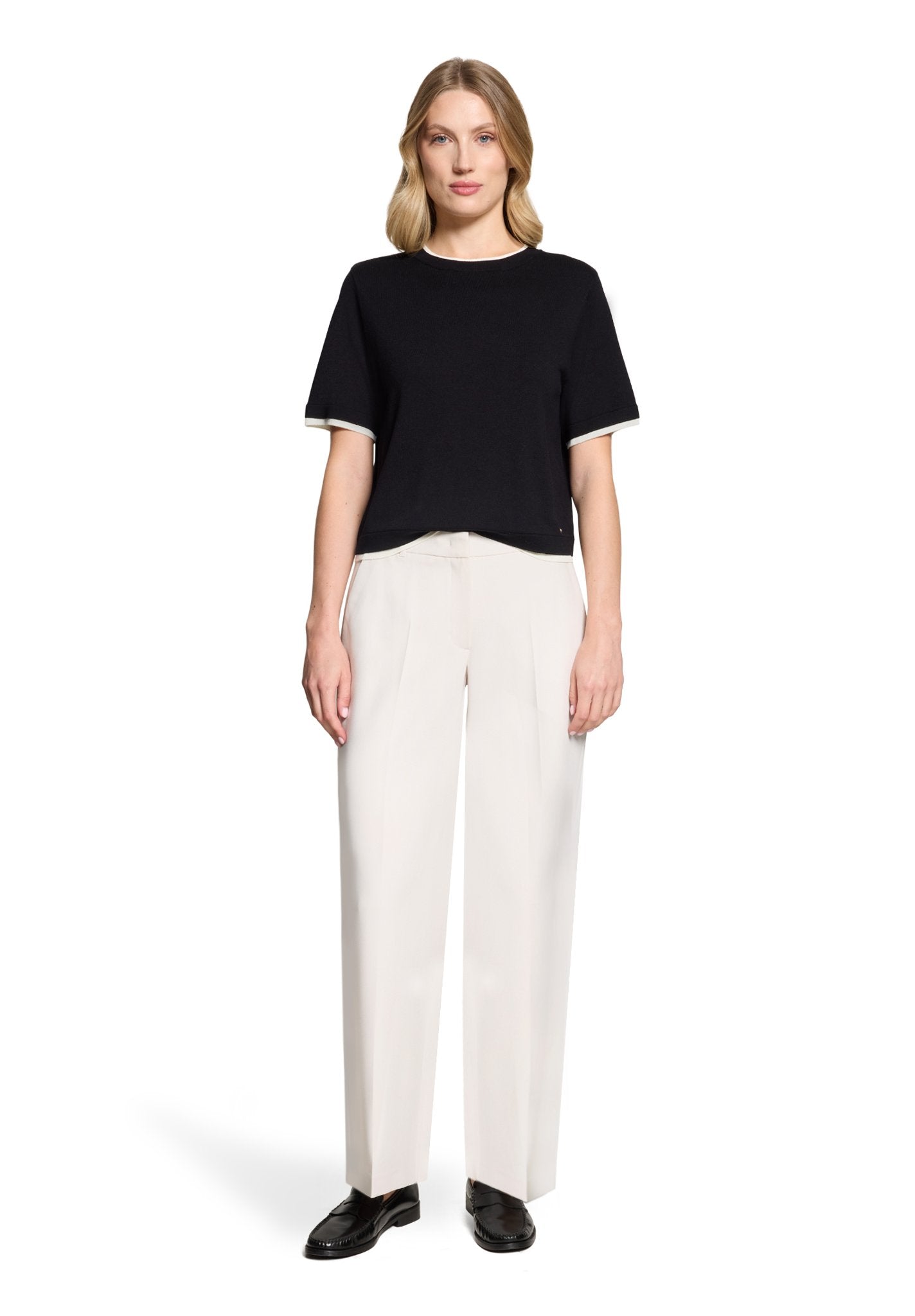 Betty & Co Damen Pullover Black/Cream