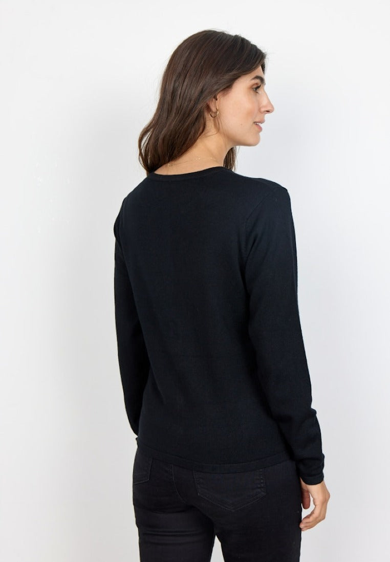 Soya Concept Damen Strickjacken Black