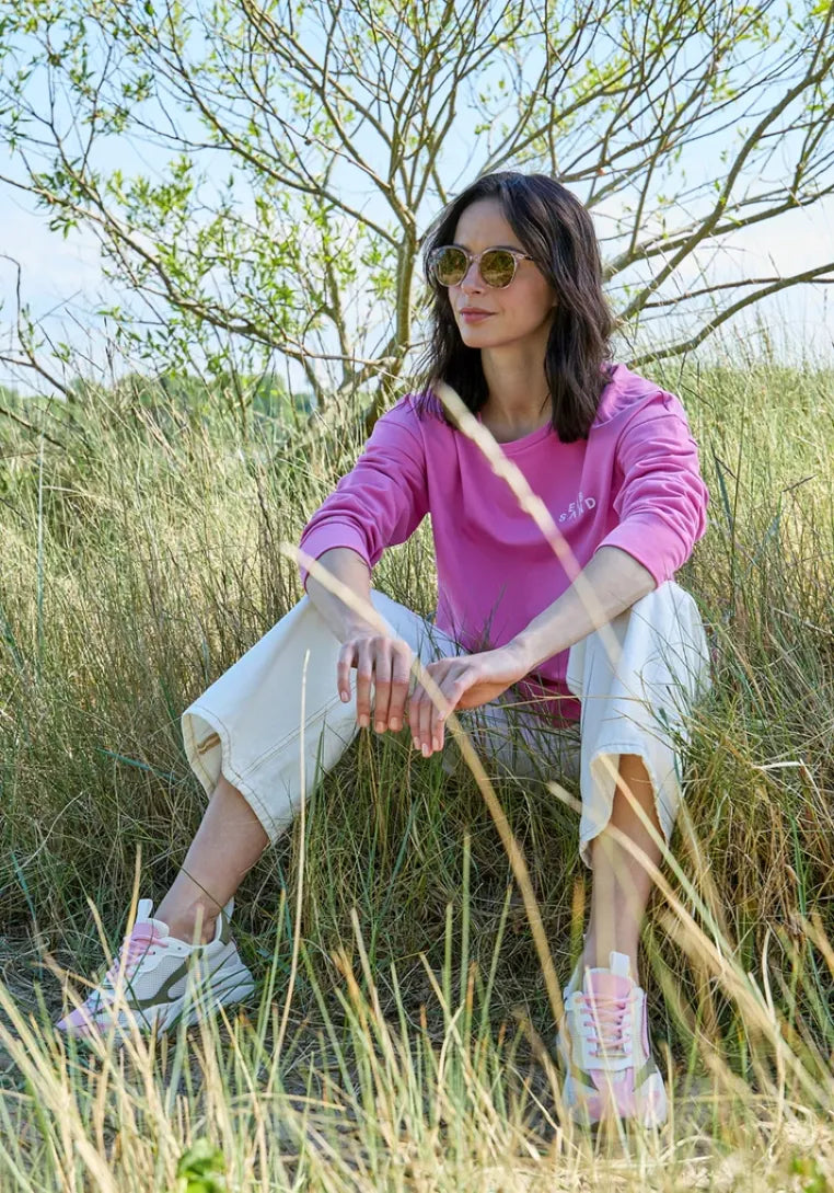 Elbsand Damen Sweatshirts Magenta Sk