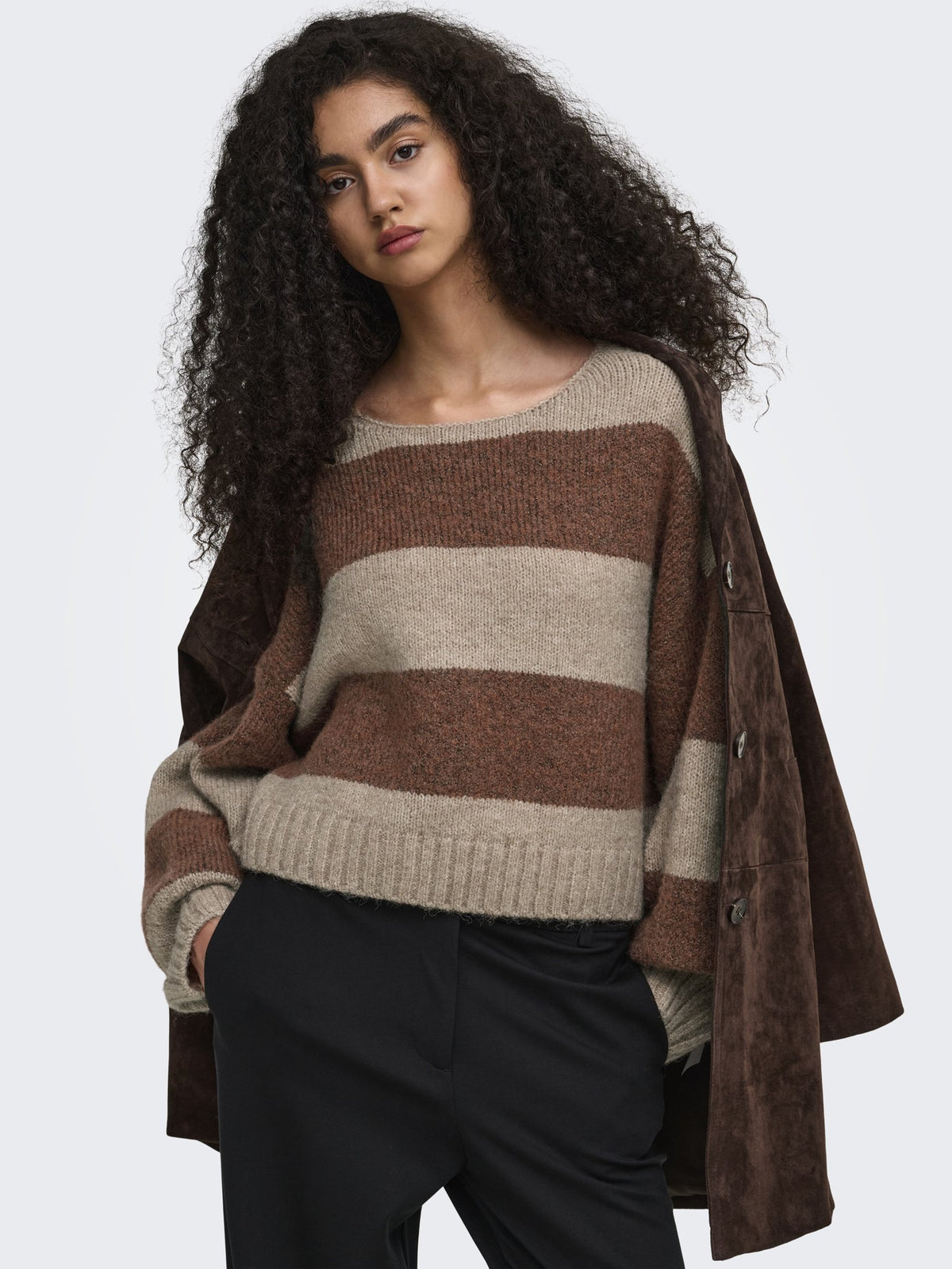 Only Damen Pullover Pumice Stone/W.