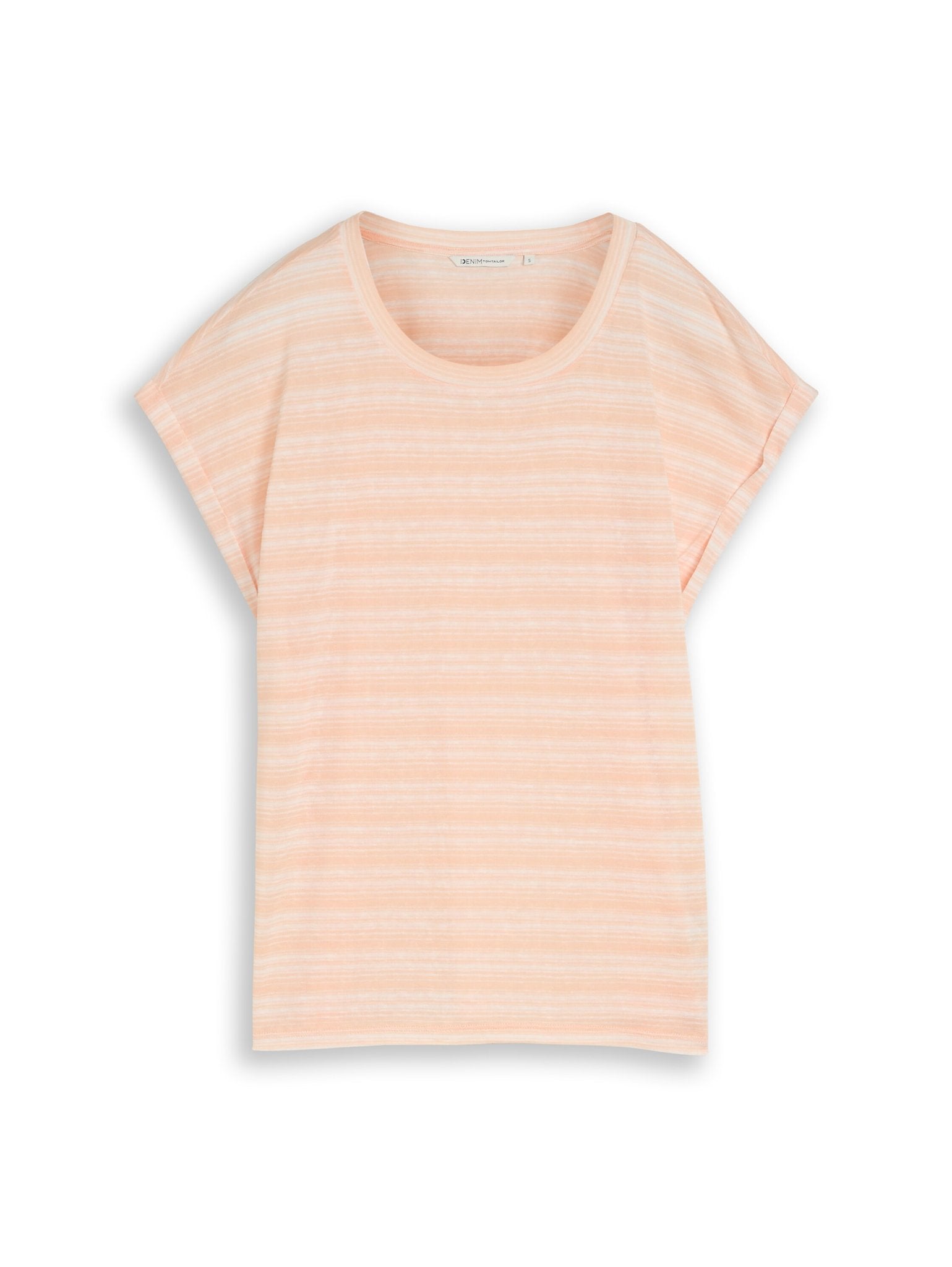 Tom Tailor denim Damen T-Shirts Apricot White G
