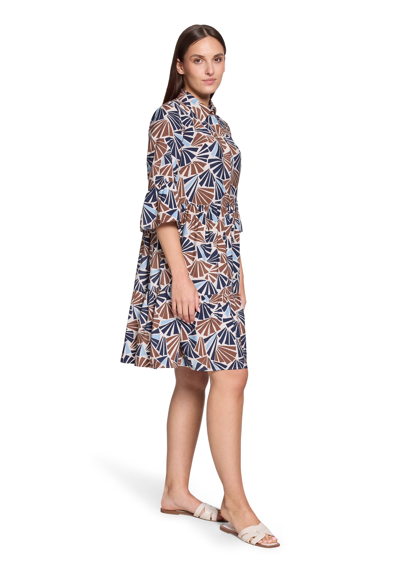 Betty & Co Damen Kleider Nature/Brown