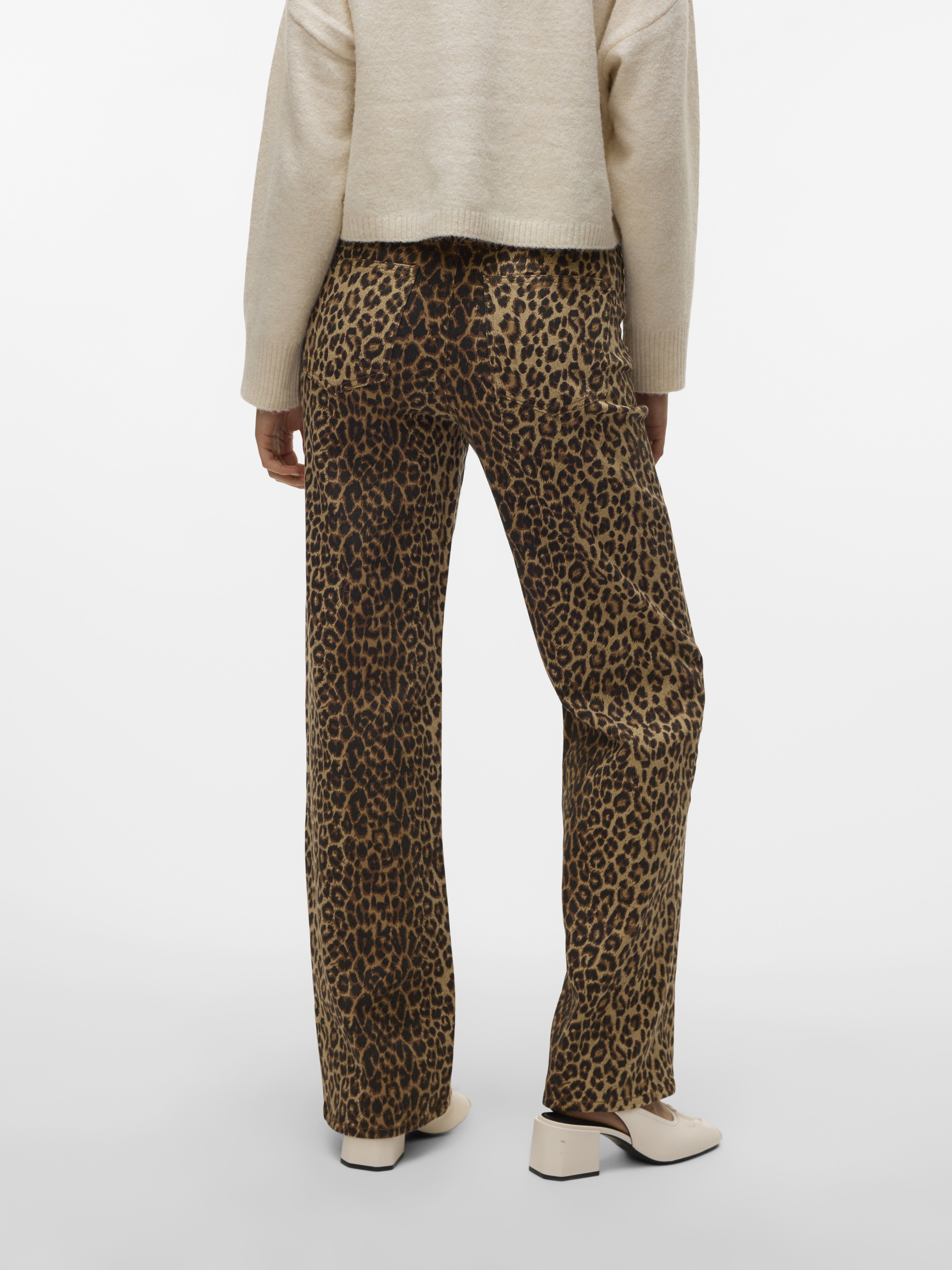 Vero Moda Damen Jeans Silver Mink/Leo
