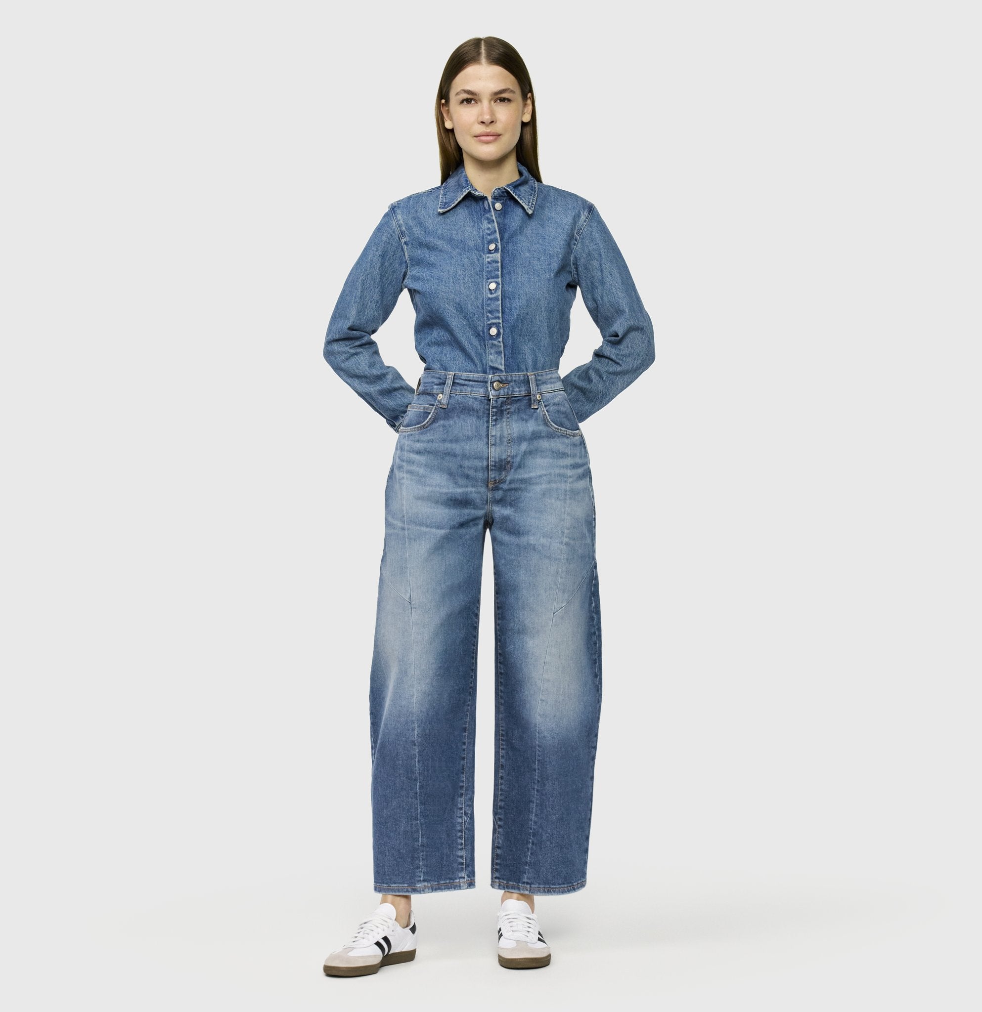 Mac Damen Jeans Fashion Blue Us