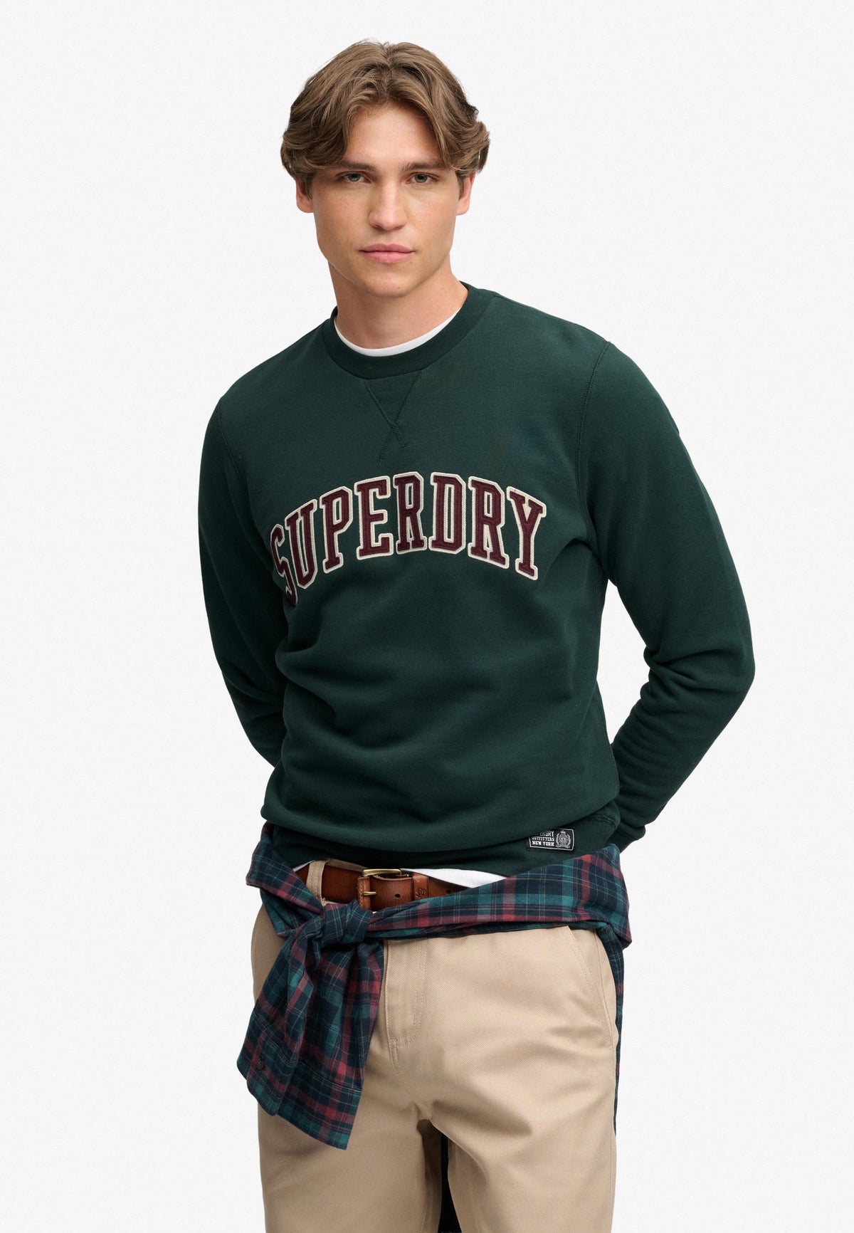 Superdry Herren Sweatshirts E Enamel Gree