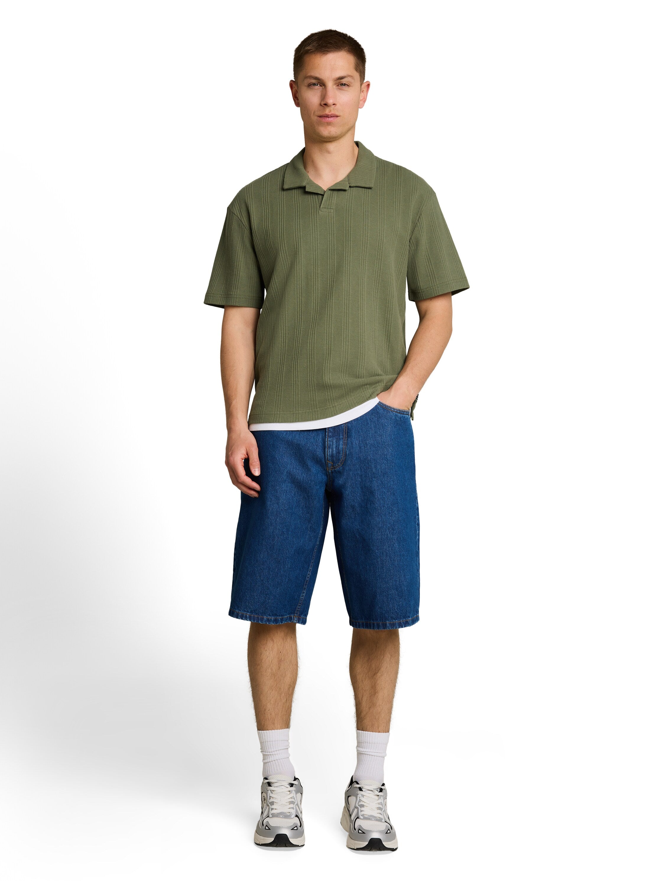 Tom Tailor denim Herren Polo-Shirts Oak Leaf Green