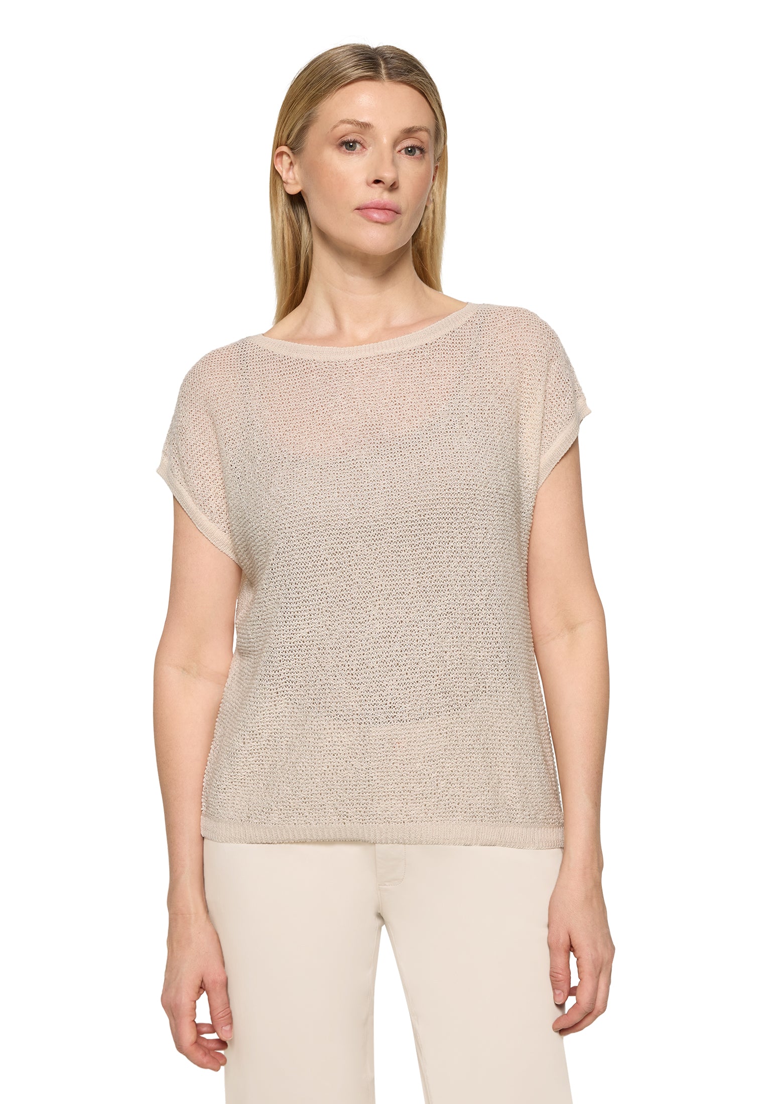 Cartoon Damen Pullover Offwhite