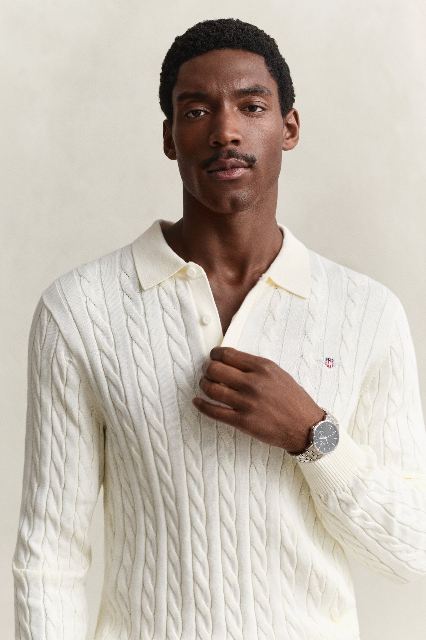 Gant Herren Pullover  Cream