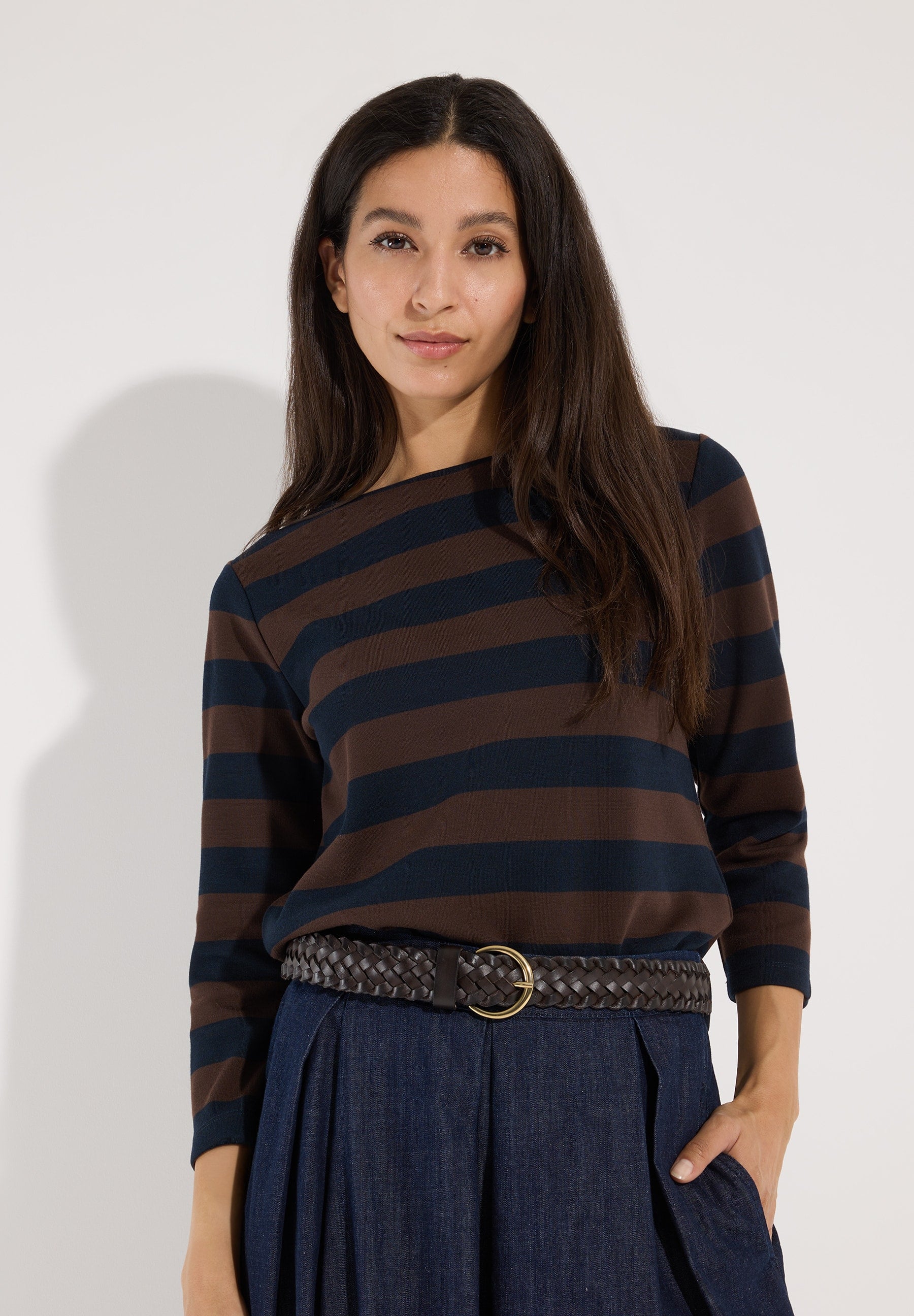 More & More Damen T-Shirts Espresso M
