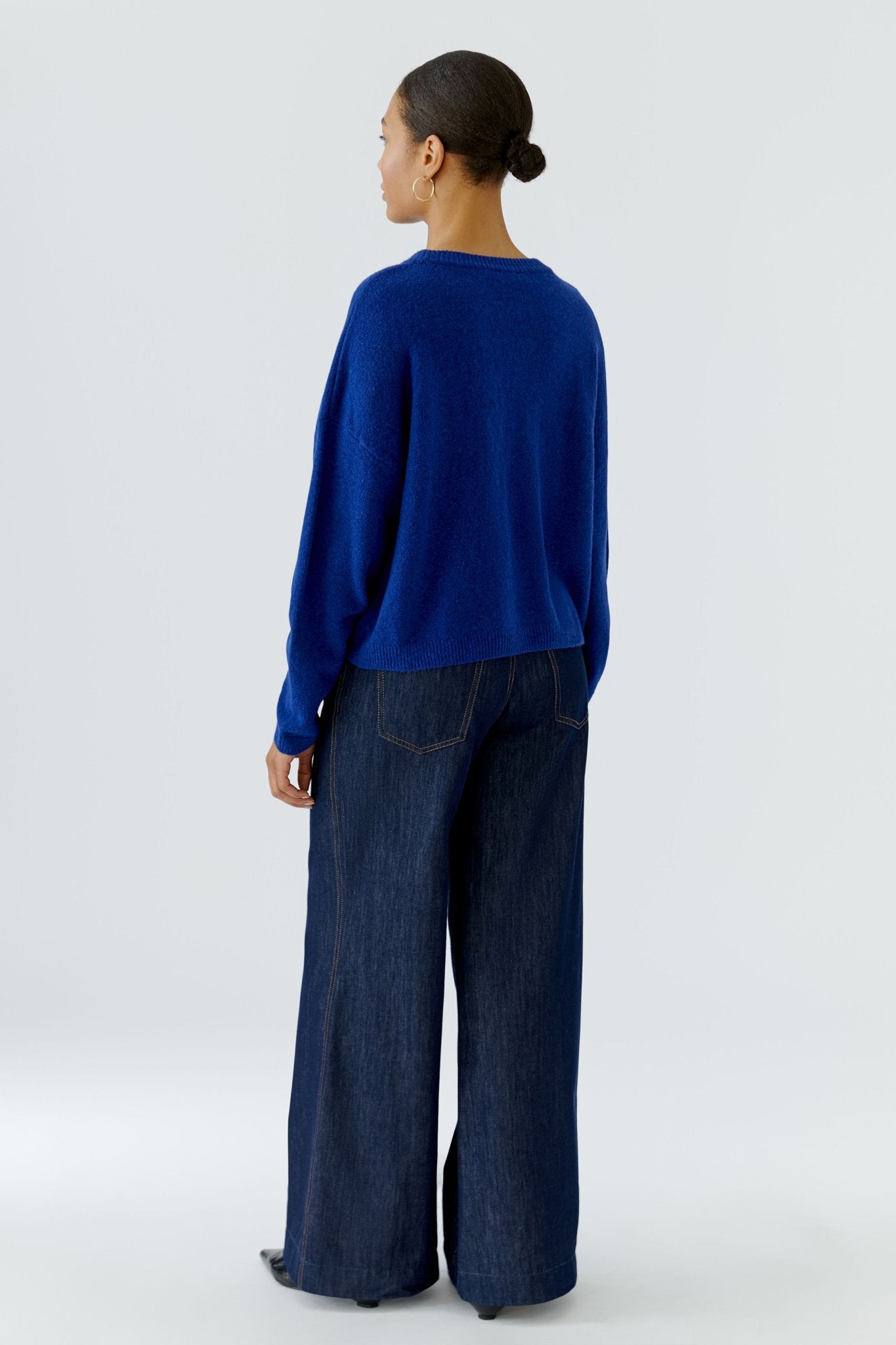 Oui Damen Pullover  Royal Blue
