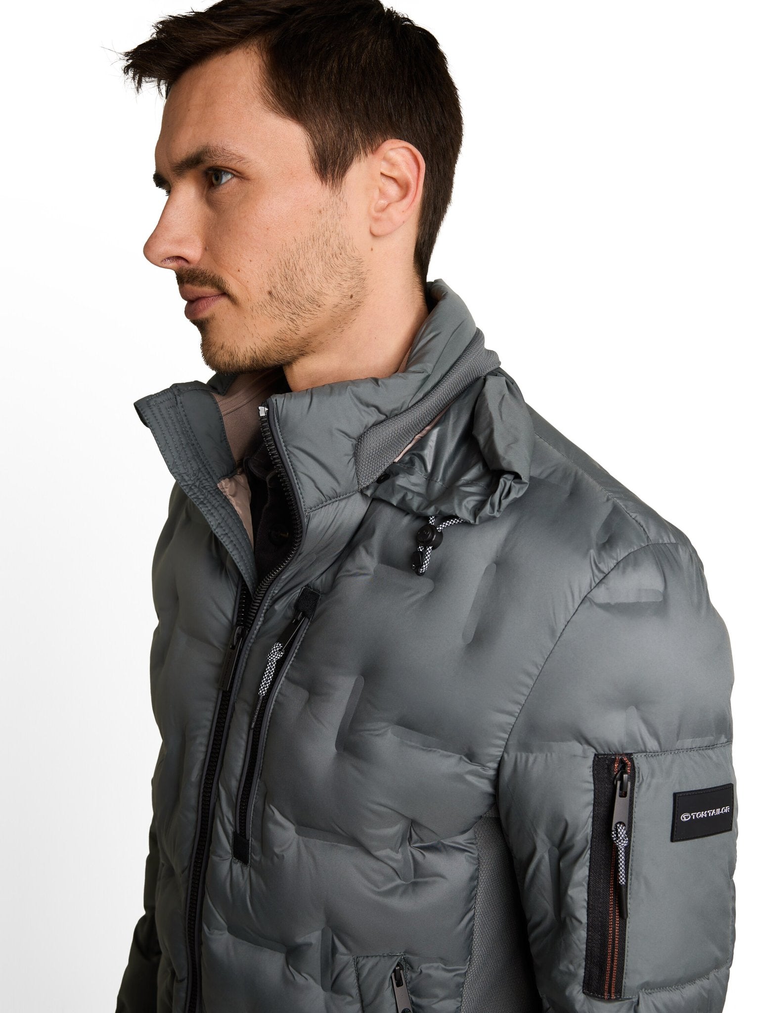 Tom Tailor Herren Jacken Darkest Olive
