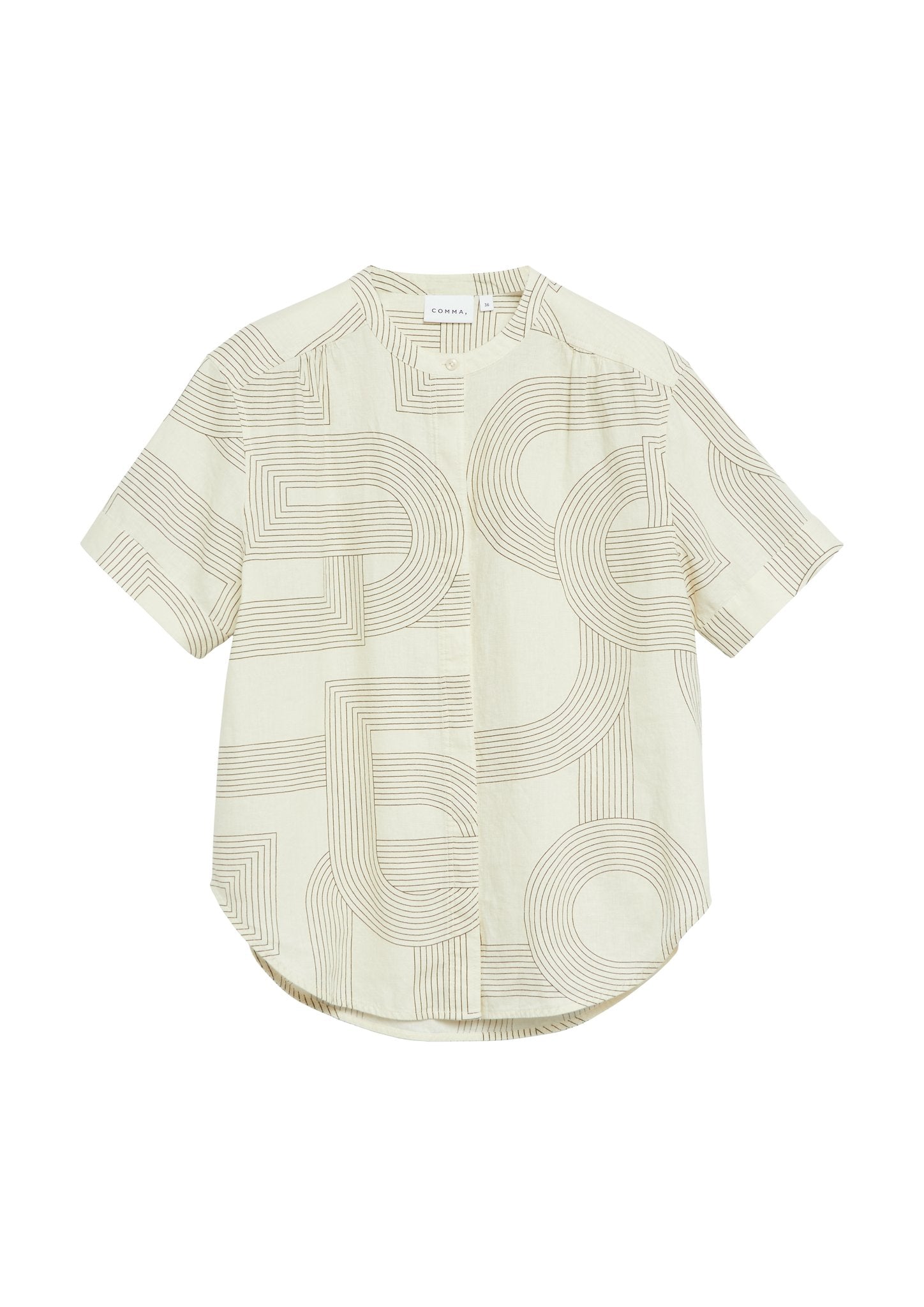 Comma Damen Blusen kurz White