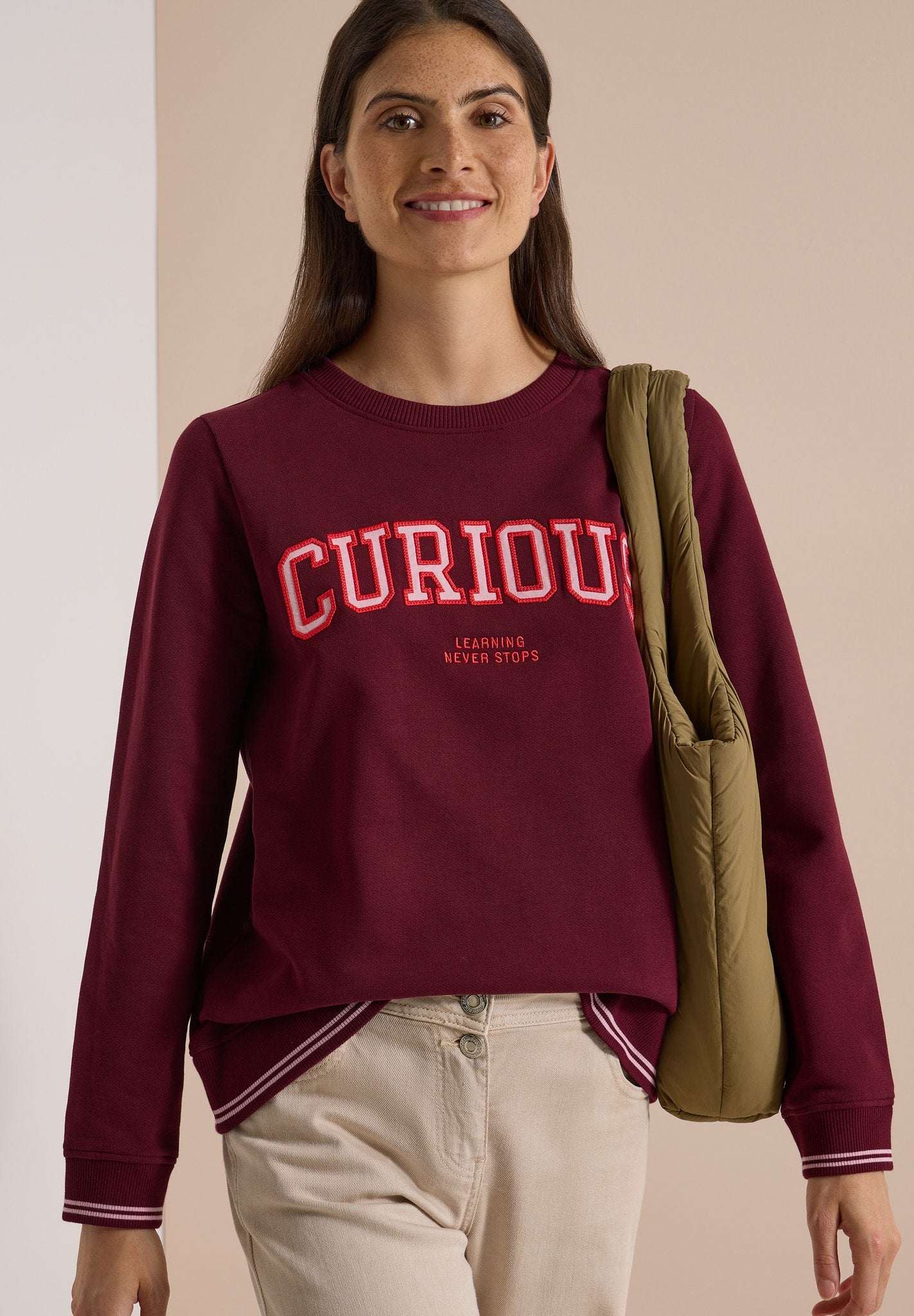 Cecil Damen Pullover Red Wine