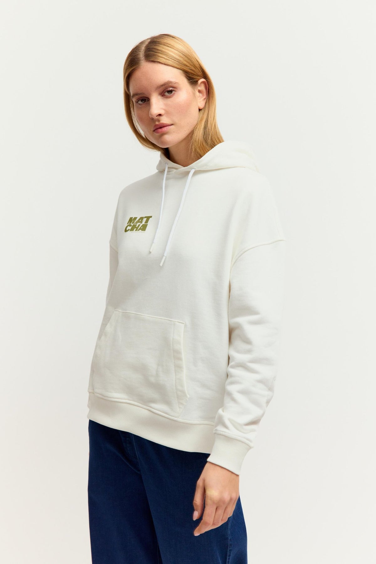 Fashion People Damen Sweatshirts Warm White Prin
